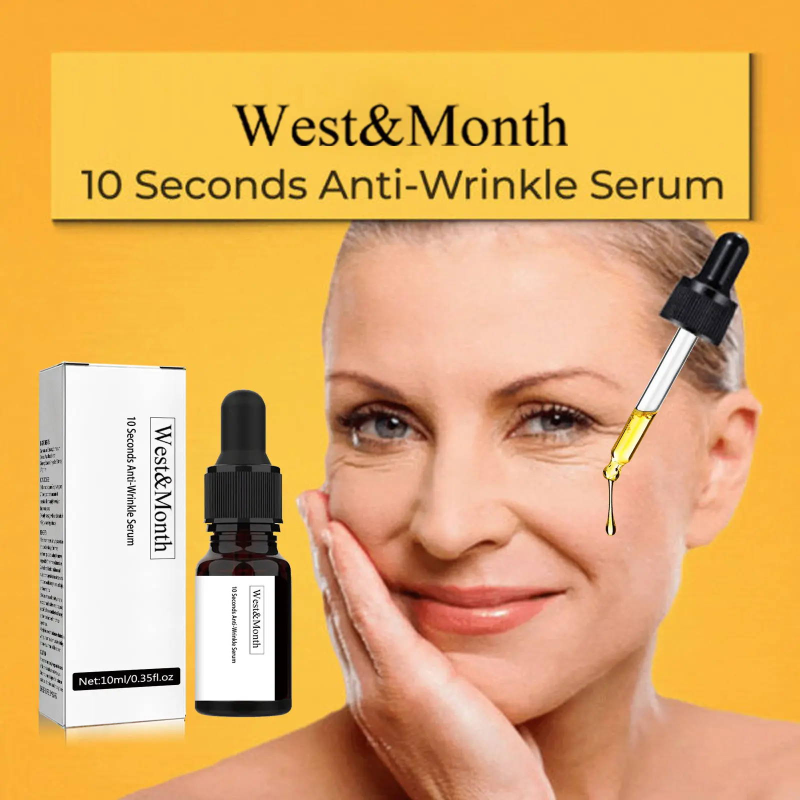 Anti-Wrinkle Face Serum: Hydrating & Firming Treatment by West&Month 7 10s anti wrinkle serum hydrate firm West Month 335 5348