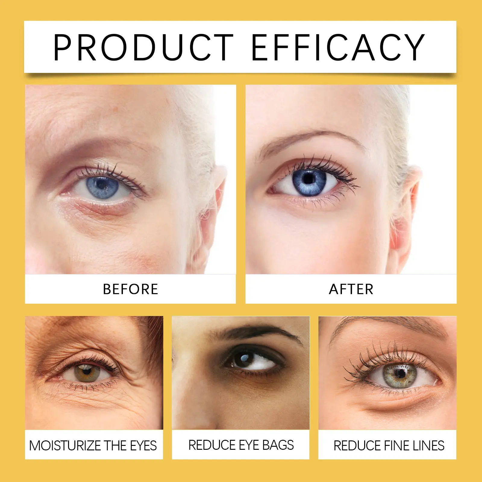 24k Gold Eye Mask Firming & Anti-Wrinkle Treatment - West&Month 9 24k gold eye mask nourish fade lines firm West Month 248 4245