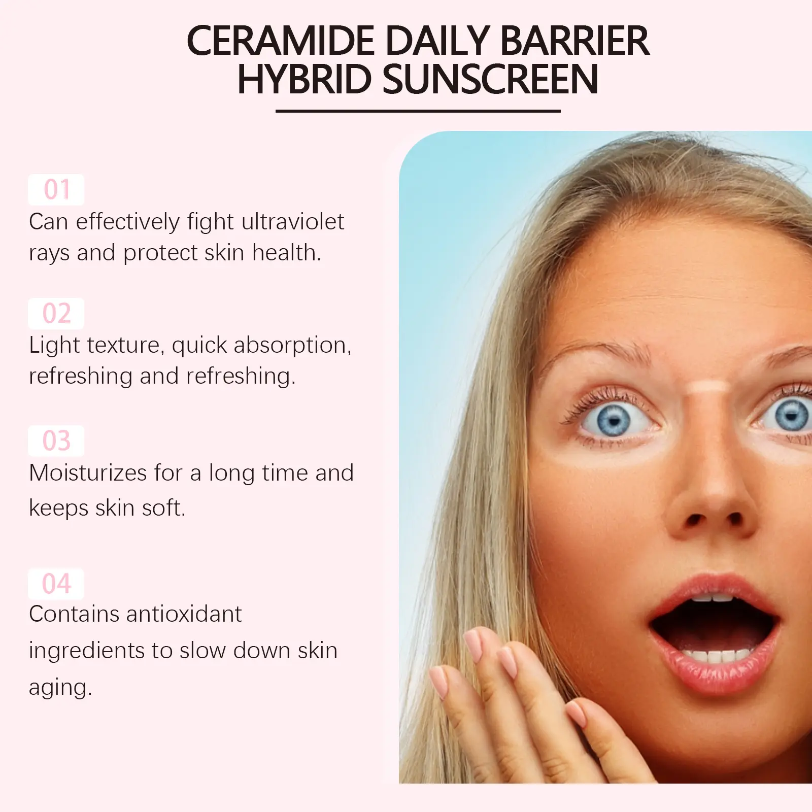 Protective Moisturizing Lotion for Face with Nicotinamide - West&Month 5 2in1 protective lotion summer outdoor moisturizing West Month 216 3825