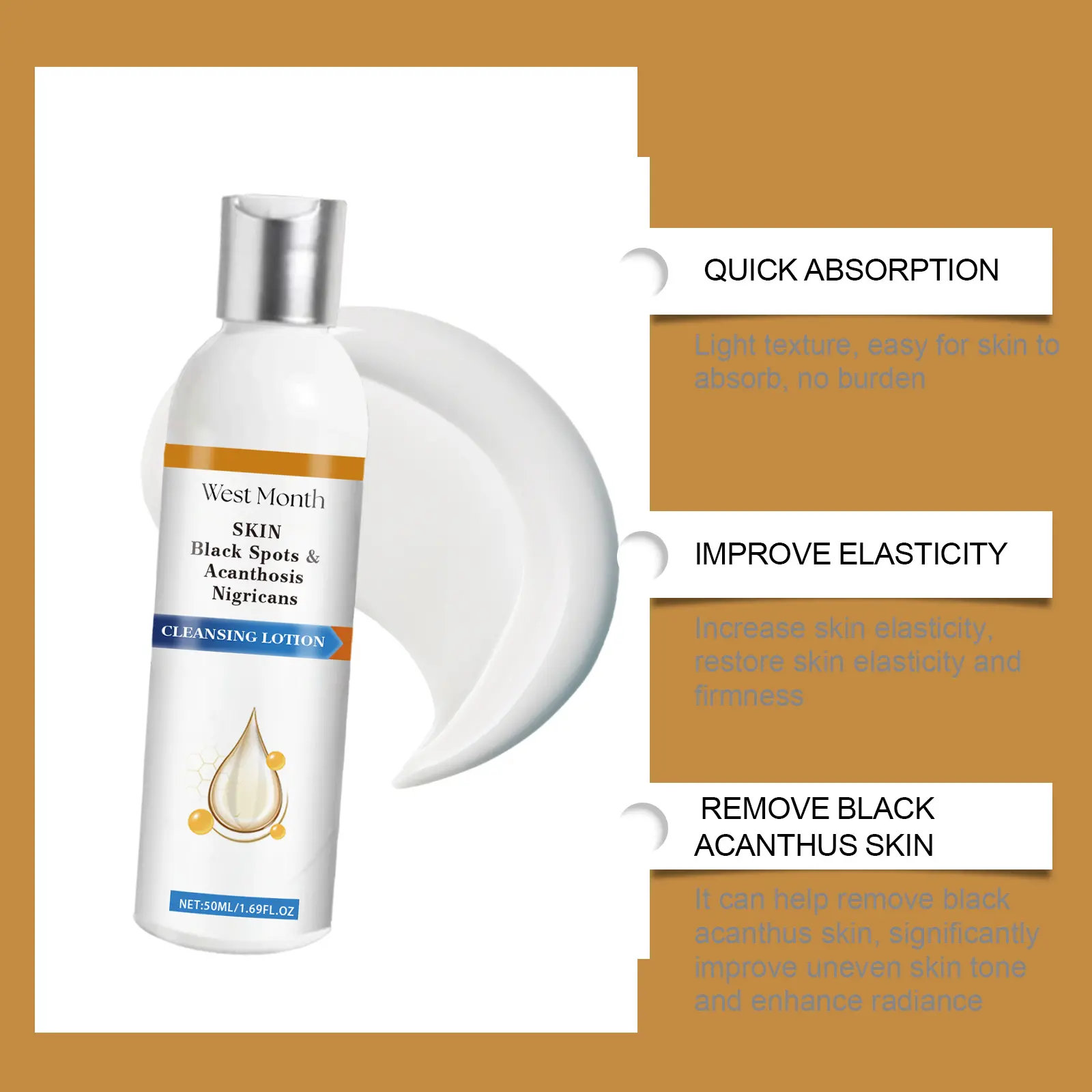 Acanthoderm Body Cleansing Lotion - Moisturizing & Refreshing - West&Month 8 acanthoderm lotion soft moisturize refresh elbow neck West Month 445 6861