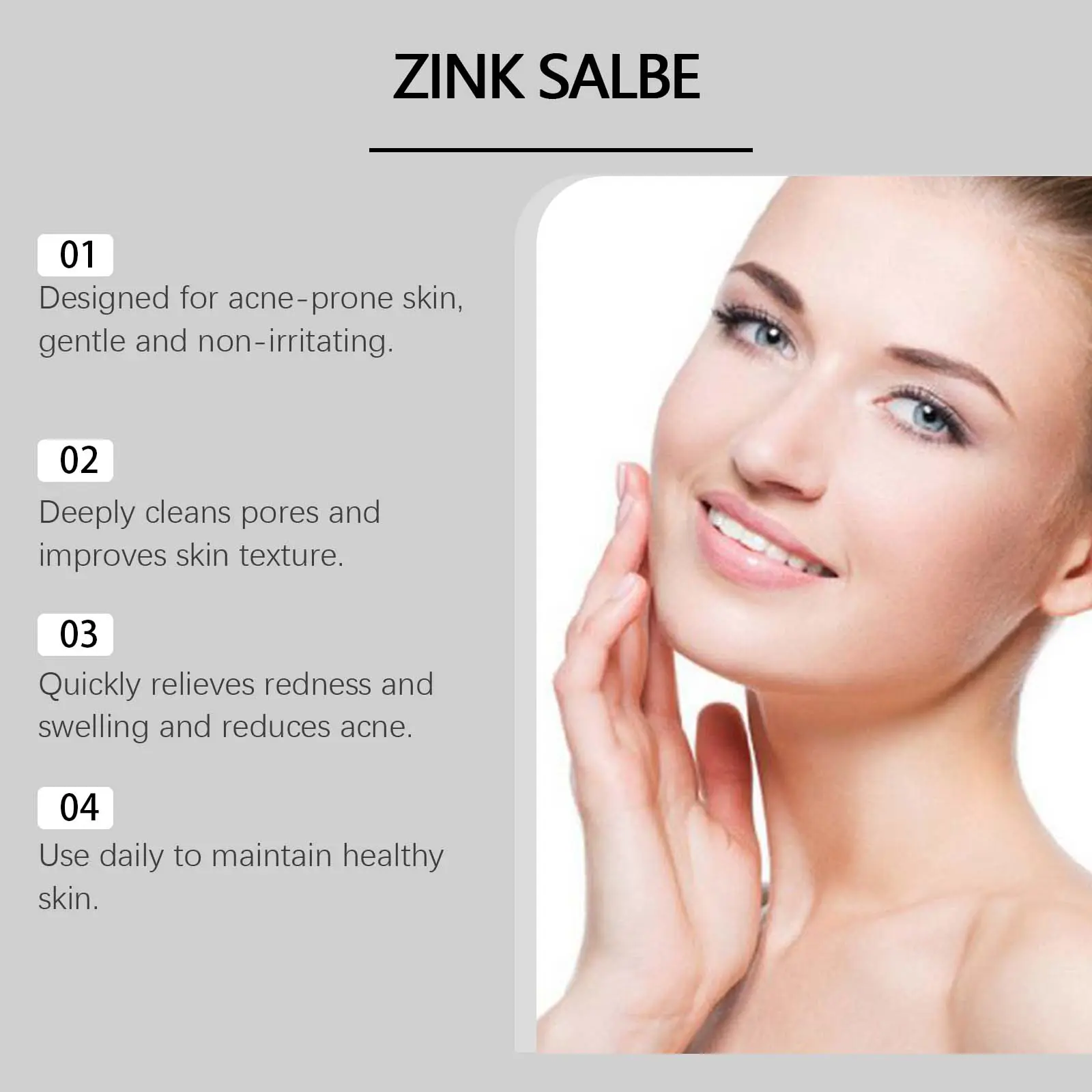 Acne Face Cream with Oil Control & Soothing Formula - West&Month 5 acne cream refresh oil control repair soothe West Month 471 7232
