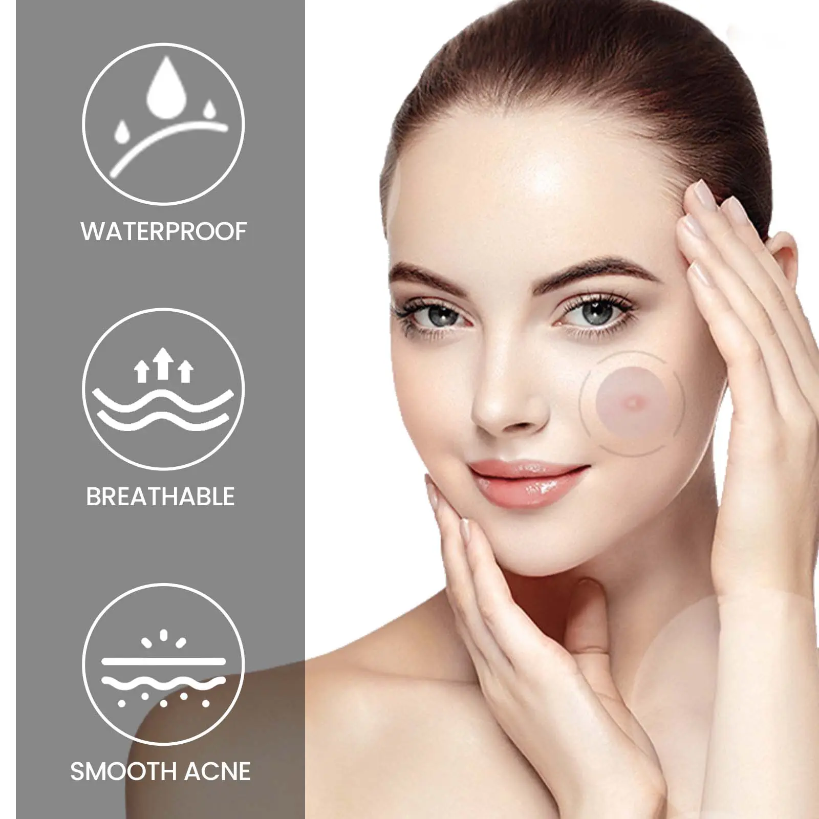 Acne Patches for Closed Comedones Breathable Skin Smoothing Treatment West 9 acne patch repair closed mouth breathable West Month 168 3218