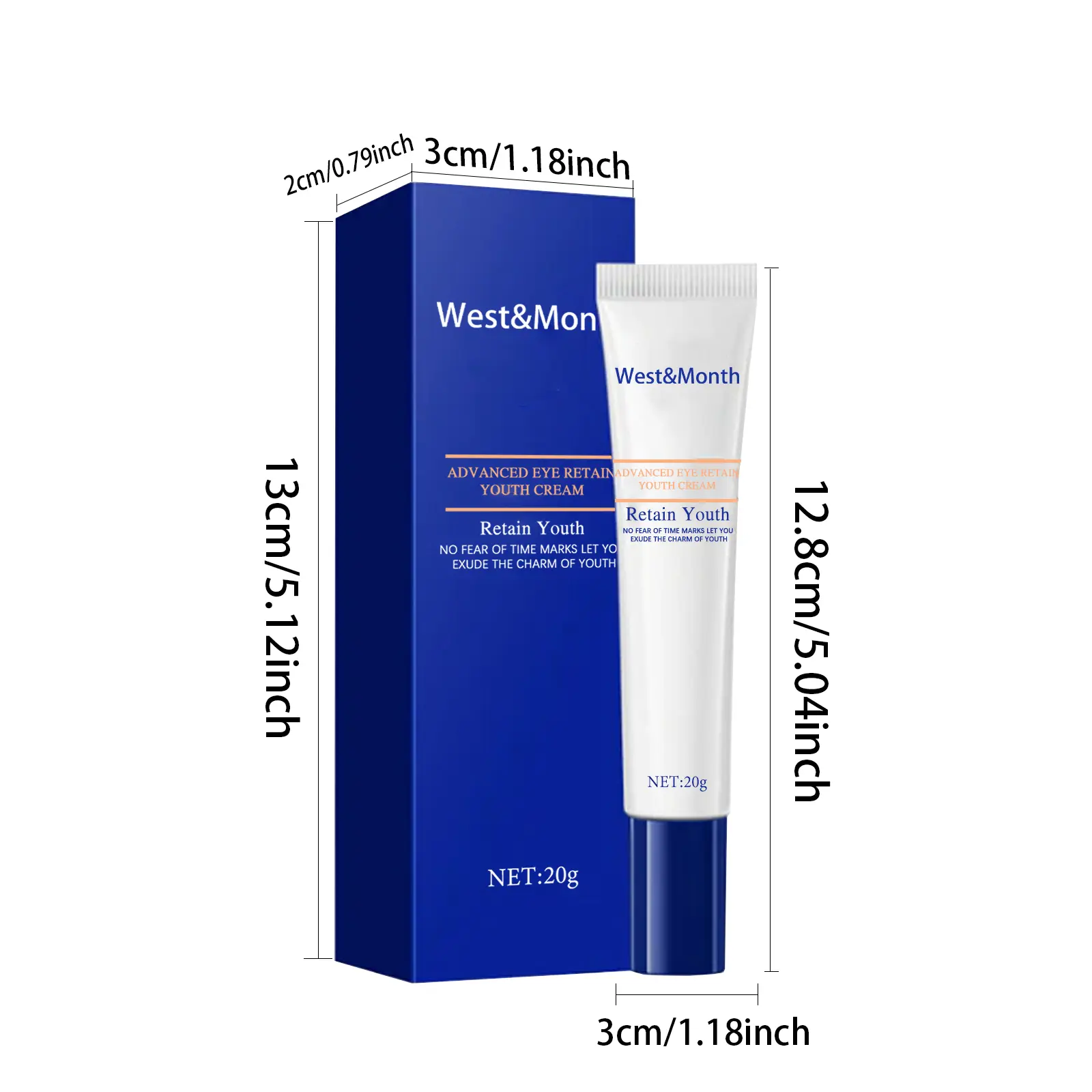 Moisturizing Firming Eye Cream for Line Repair - West&Month 1 advanced eye cream light line repair firm West Month 267 4457