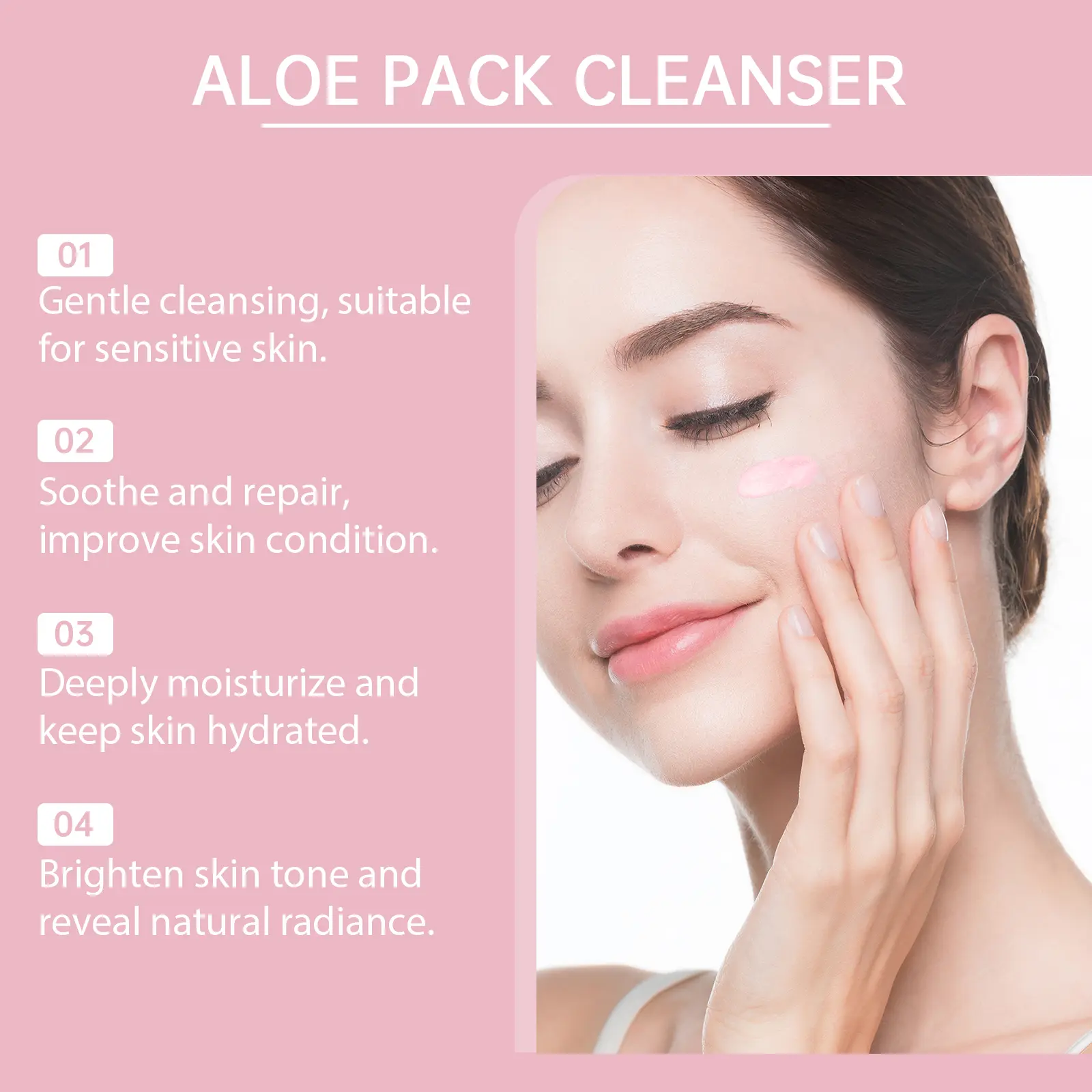 Aloe Soothing Facial Cleanser with Vitamin C and Malic Acid by West&Month 5 aloe soothing cleanser clean pores exfoliate West Month 258 4351