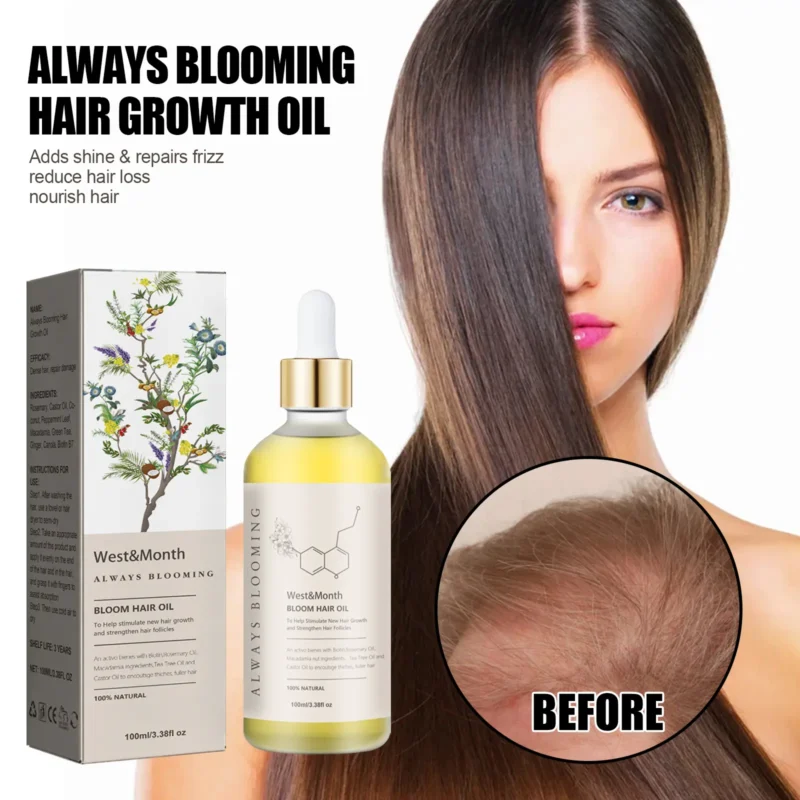 always blooming hair oil moisturize thicken West Month 324 5178