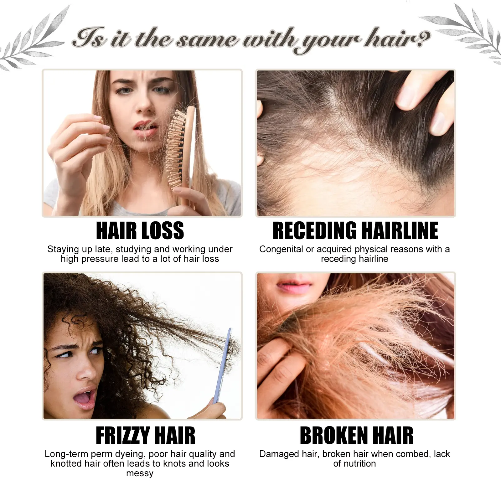 Hair Growth Oil for Thickening & Damaged Hair Repair | West&Month 6 always blooming hair oil moisturize thicken West Month 324 5189