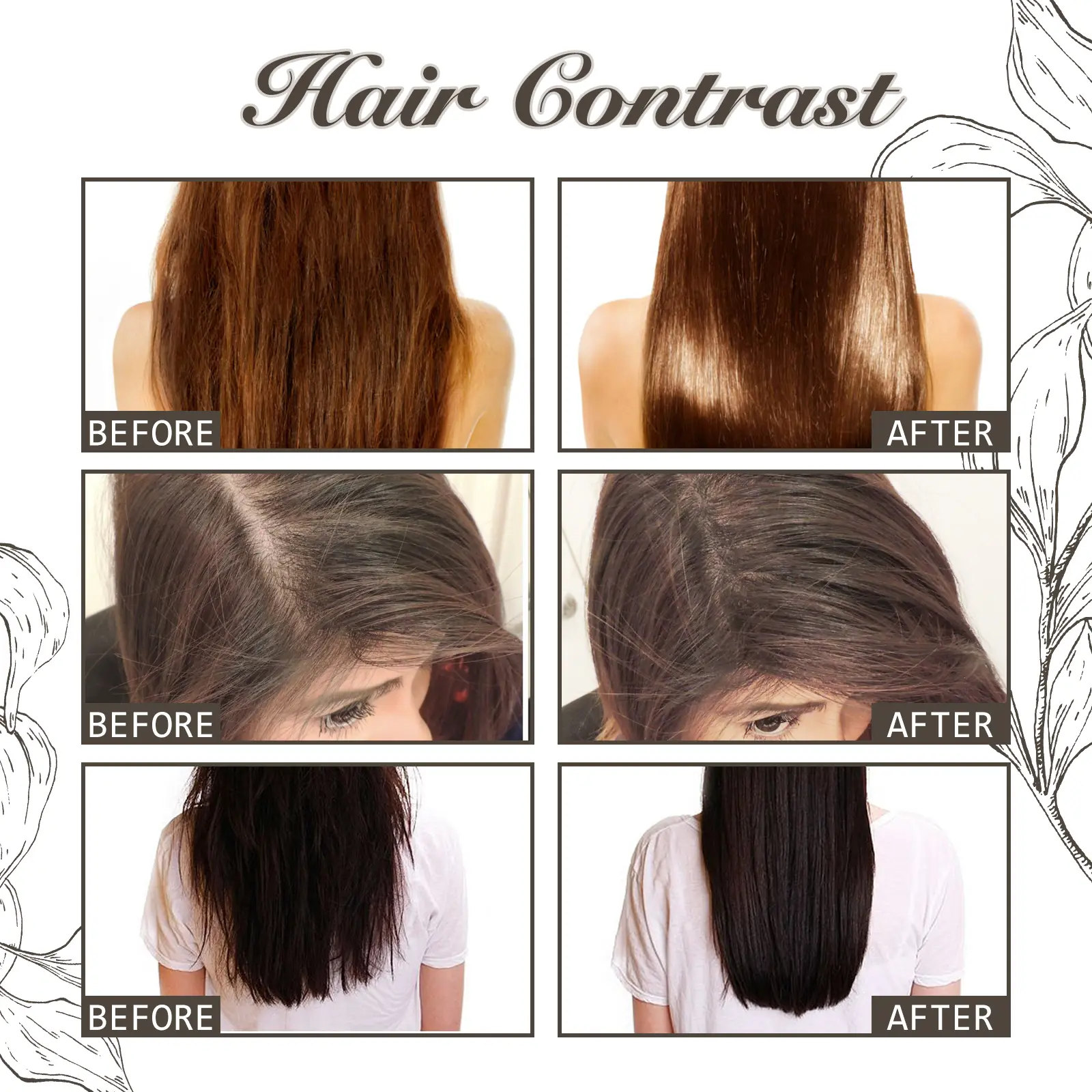 Hair Growth Oil for Thickening & Damaged Hair Repair | West&Month 7 always blooming hair oil moisturize thicken West Month 324 5190