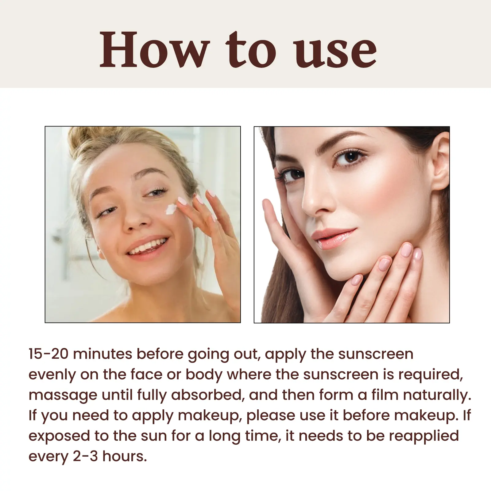 Probiotic SPF 50 Brightening Waterproof Day Cream - West&Month 3 anti poignant probiotic cream spf50 West Month 327 5228