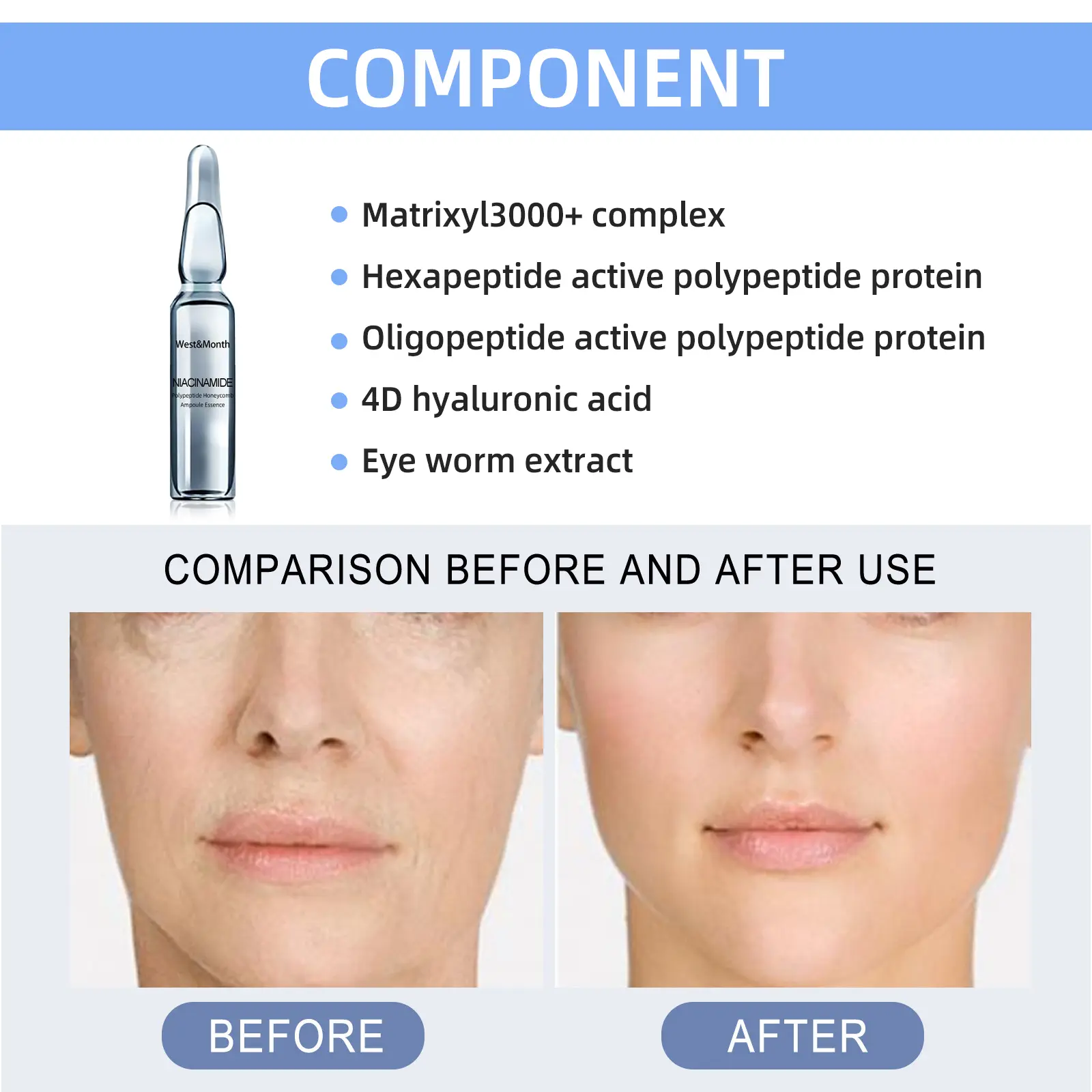 Anti-Wrinkle Energy Ampoule for Firming & Fine Lines - West&Month 4 anti wrinkle ampoule reduce lines revitalize tighten West Month 402 6274