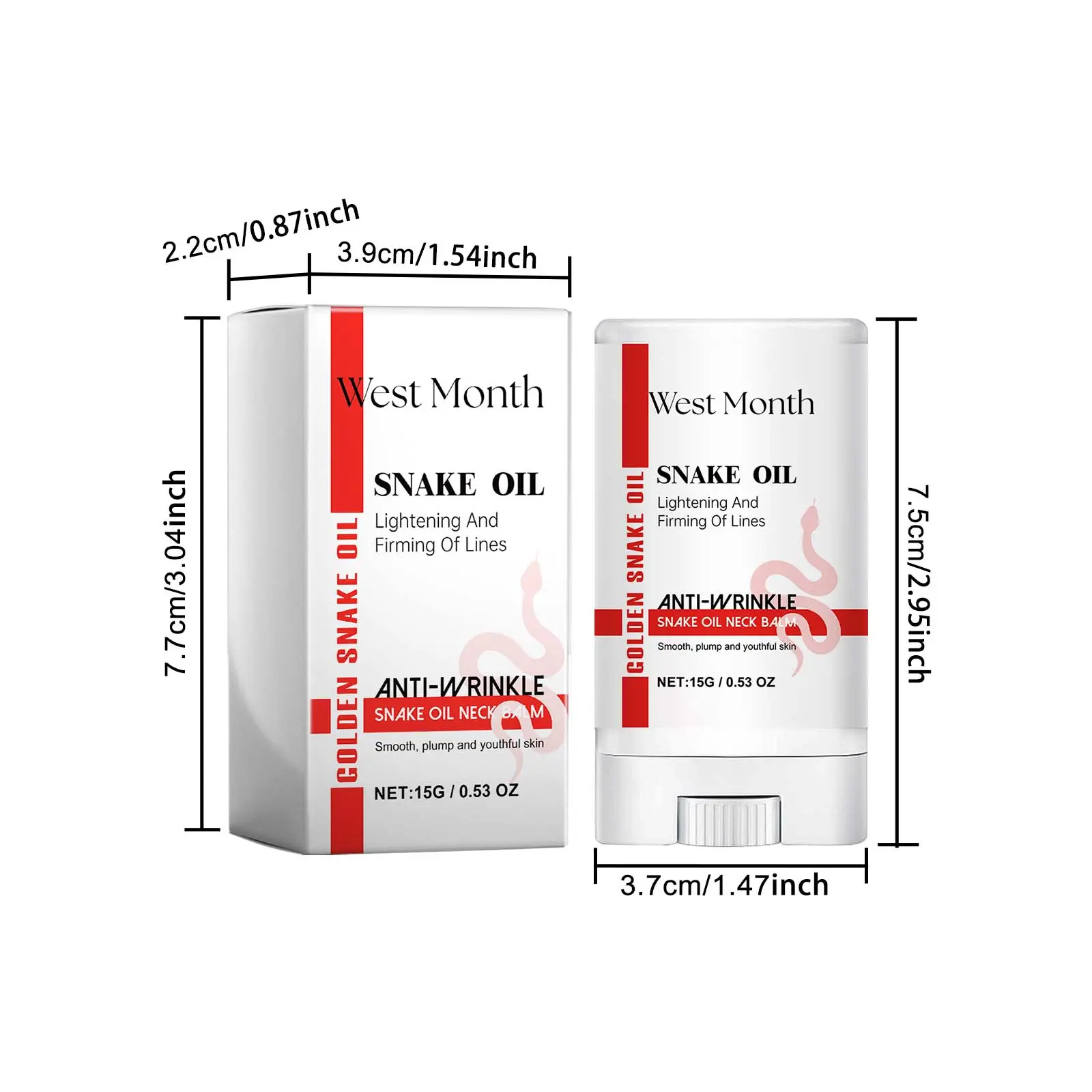 Anti-Wrinkle Neck Balm: Firming & Moisturizing Care - West&Month 1 anti wrinkle snake oil neck balm firm fade West Month 368 5803