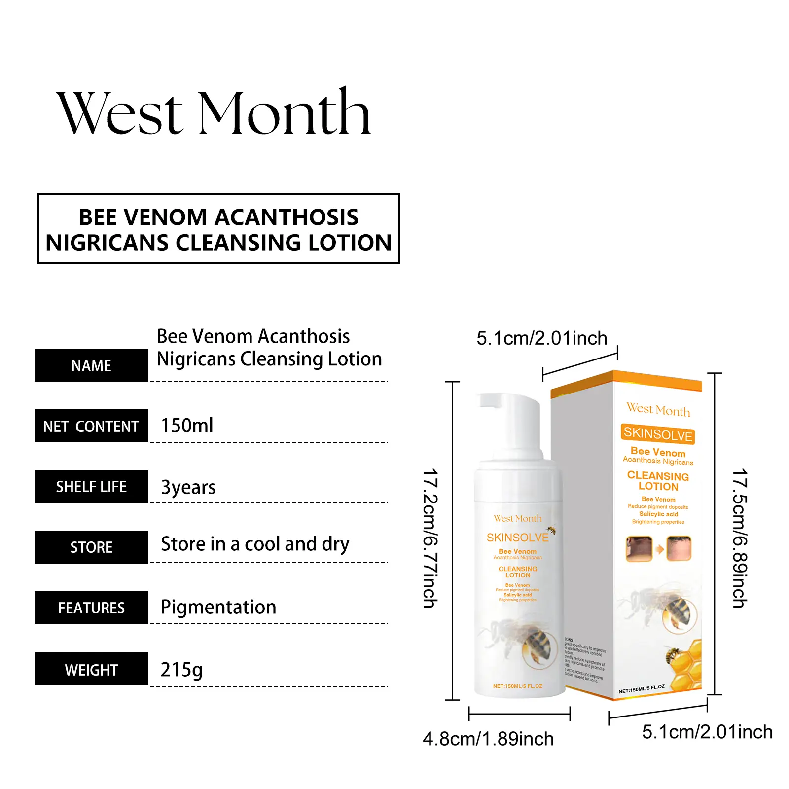 Balanced Oil Cleanser with Arbutin & Salicylic Acid - West&Month 1 balanced oil cleanser gently clean refresh balance West Month 468 7184
