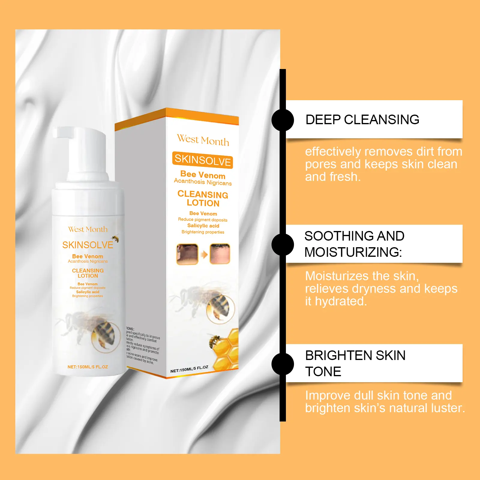Balanced Oil Cleanser with Arbutin & Salicylic Acid - West&Month 8 balanced oil cleanser gently clean refresh balance West Month 468 7191
