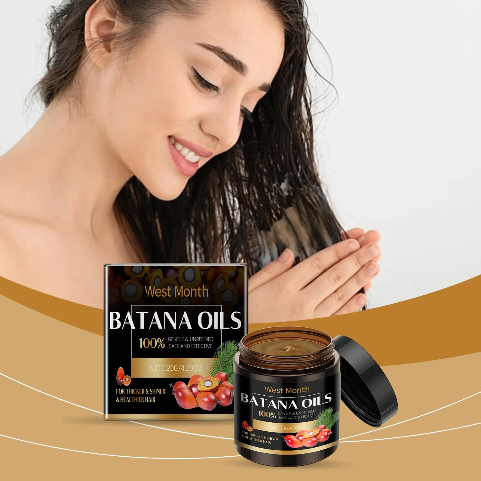 West&Month Batana Hair Mask Review: My Honest Thoughts After 4 Weeks 2 Close up of the West&Month Batana Hair Mask texture