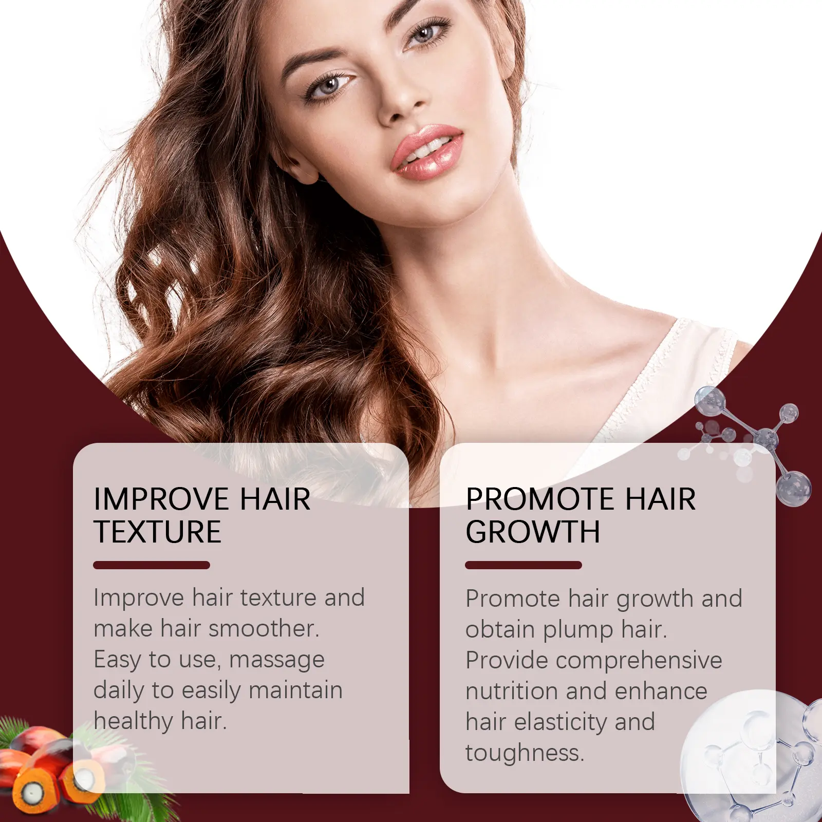 Batana Nourishing Hair Mask for Dry Frizzy Hair Repair West&Month 5 batana hair mask improve dry frizz bright West Month 170 3245