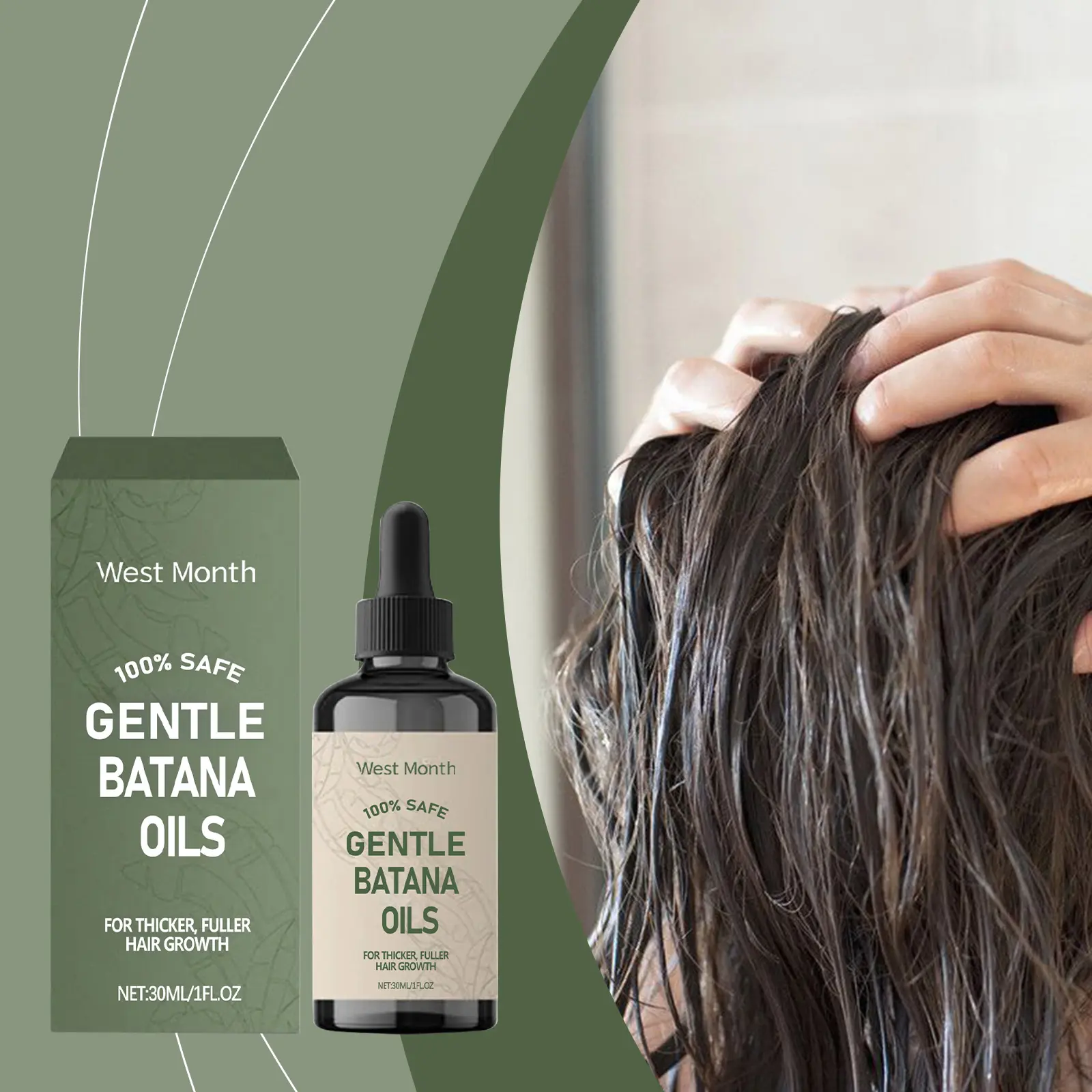Batana Hair Oil for Nourishment and Shine - West Month - West 1 batana hair oil gently nourish brighten West Month 244 4196