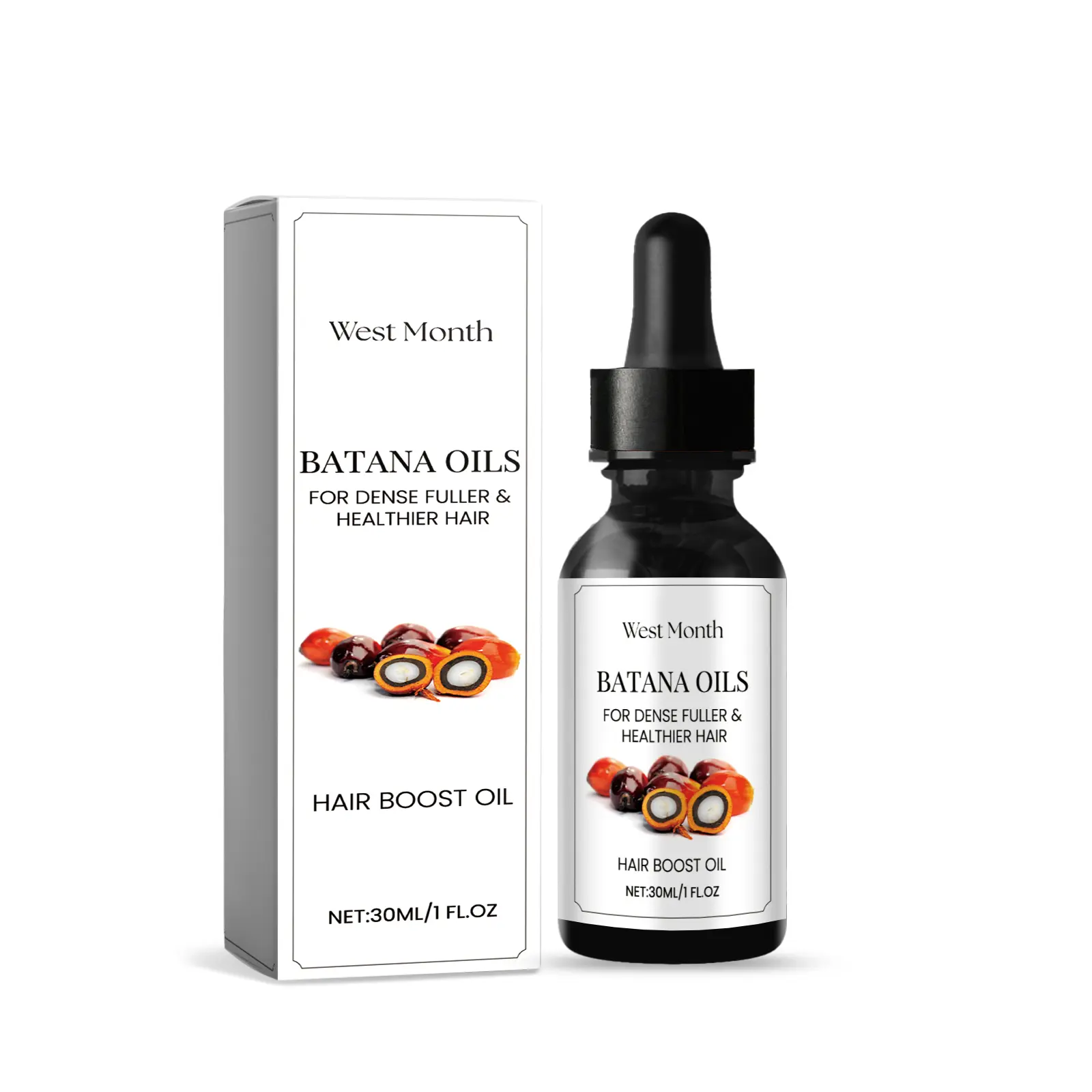 My Honest West&Month Batana Hair Oil Review: The Good, The Bad, & The Silky Smooth 1 West&Month Batana Hair Oil bottle held in hand against a light background