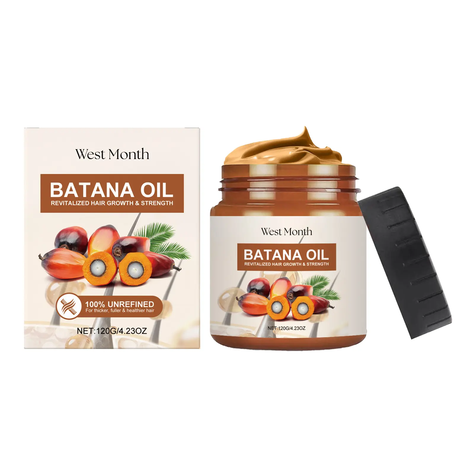 West&Month Batana Oil Conditioner for Dry Hair and Frizzy Ends - Review 1 West&Month Batana Oil Conditioner bottle