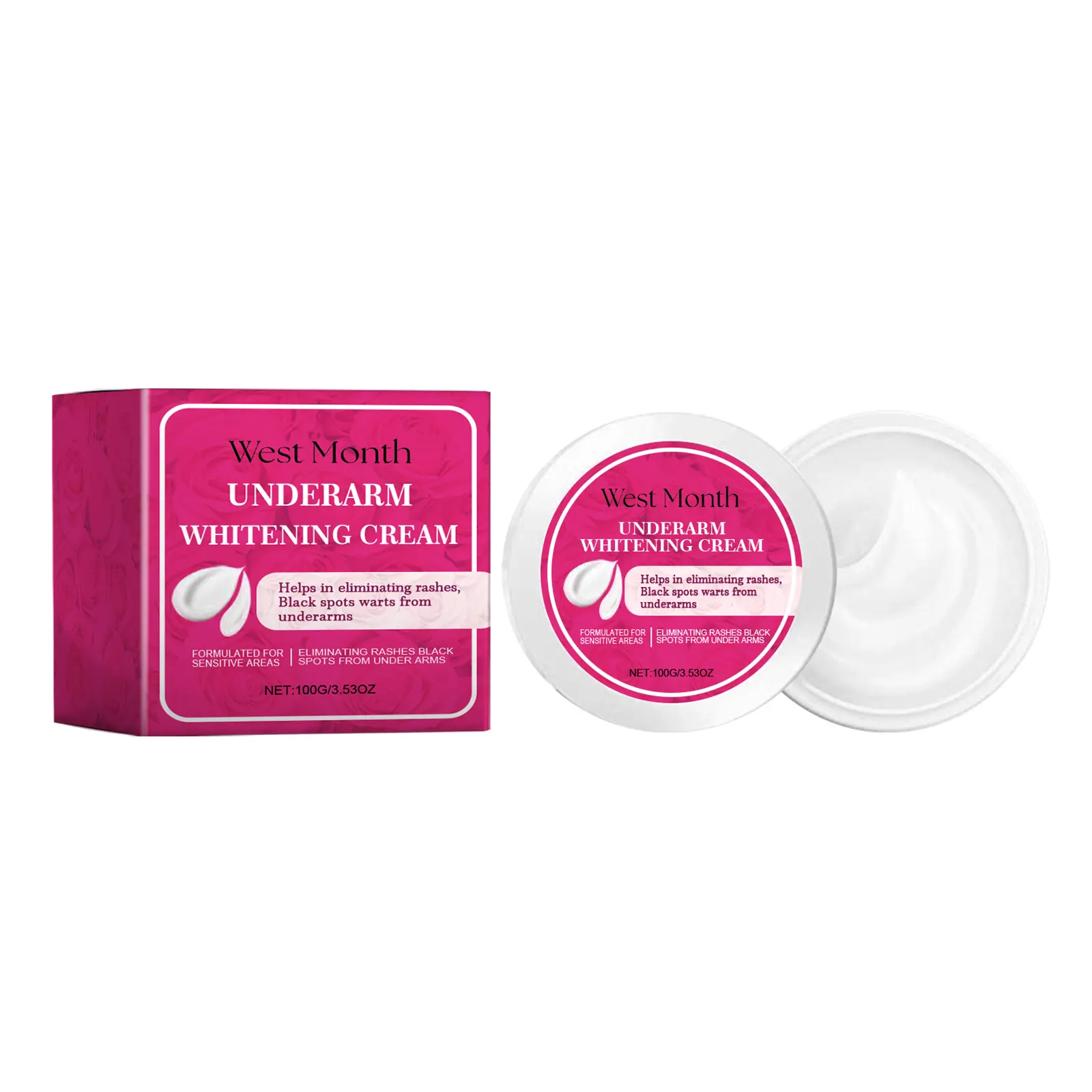 That One Cream That Actually Made Me Want to Wear Shorts Again: My West&Month Brightening Body Cream Review 1 West&Month Brightening Body Cream bottle with pink and white packaging