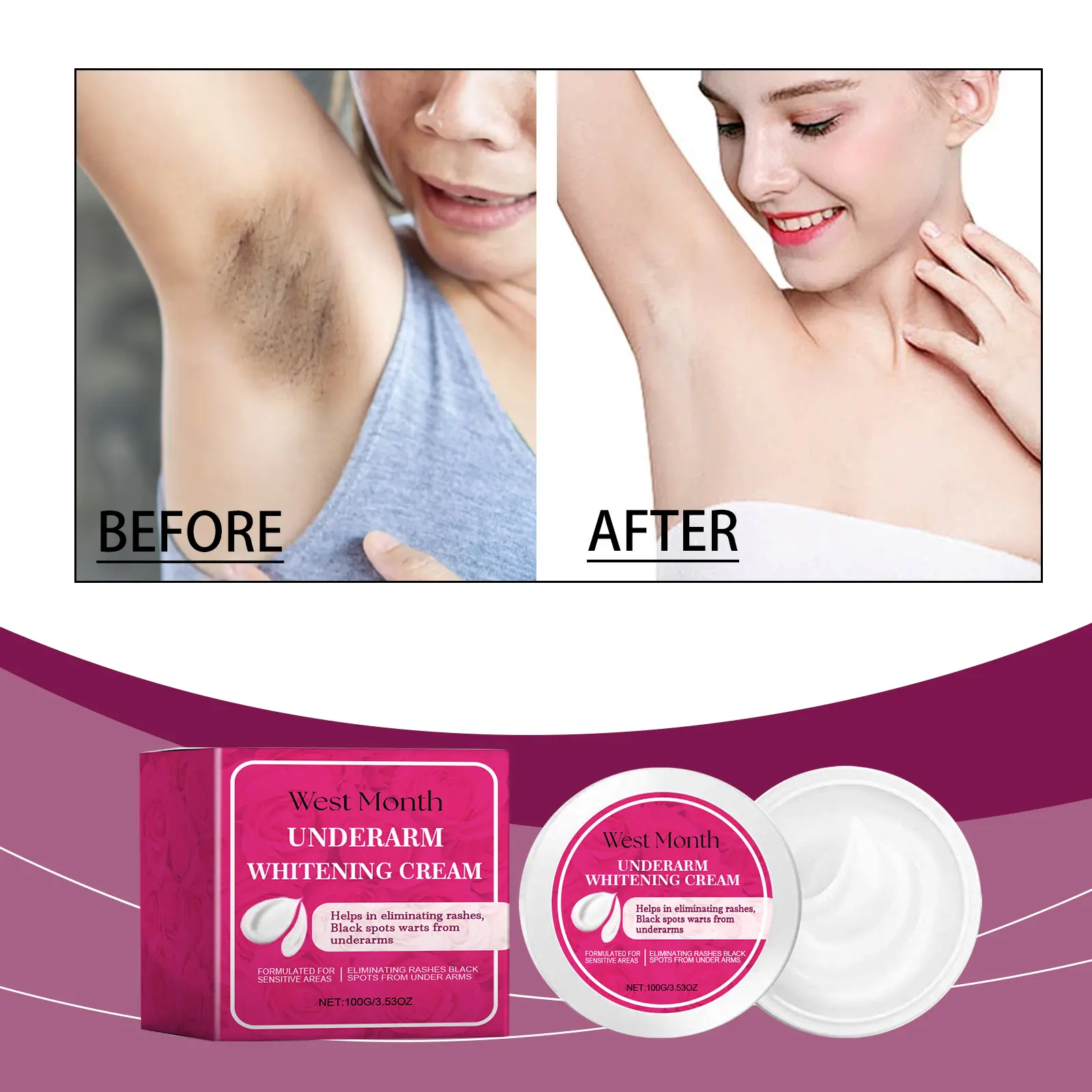 That One Cream That Actually Made Me Want to Wear Shorts Again: My West&Month Brightening Body Cream Review 2 Close-up of West&Month Brightening Body Cream being applied to skin