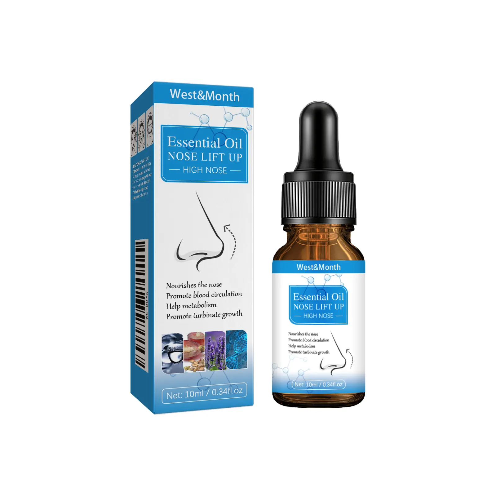 West&Month Nose Oil Review: Does This Stuff Actually Work? 1 West and Month Nose Essential Oil bottle on a bathroom counter