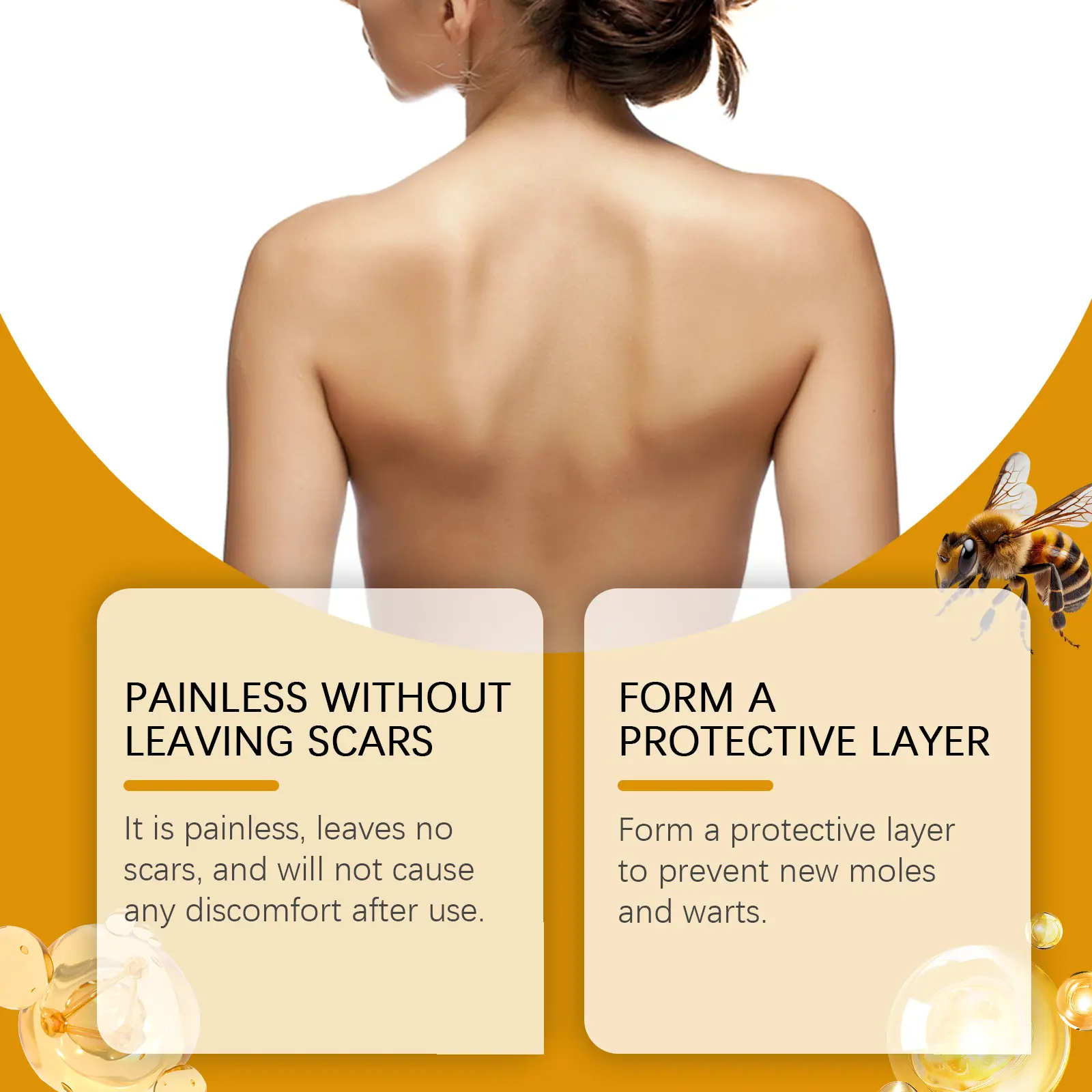 Bee Venom Mole Care Cream for Smoothing and Moisturizing Skin - West&Month 6 bee venom mole cream moisturize smooth lighten West Month 507 7756