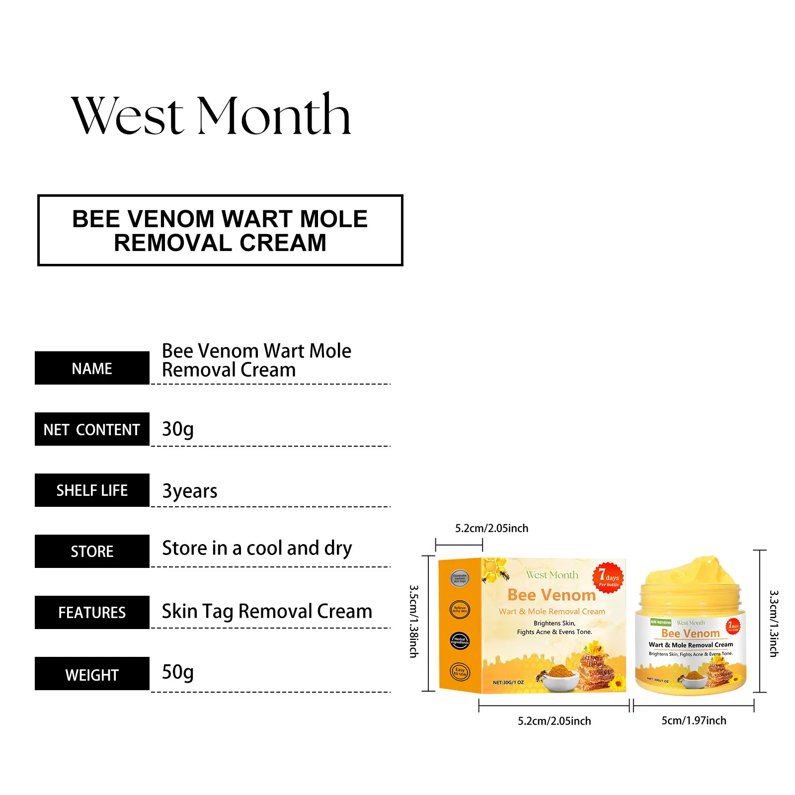 Bee Venom Skin Smoothing Cream Body Repair Kew Care - West 1 beespoison kew cream gentle clean smooth repair West Month 506 7736