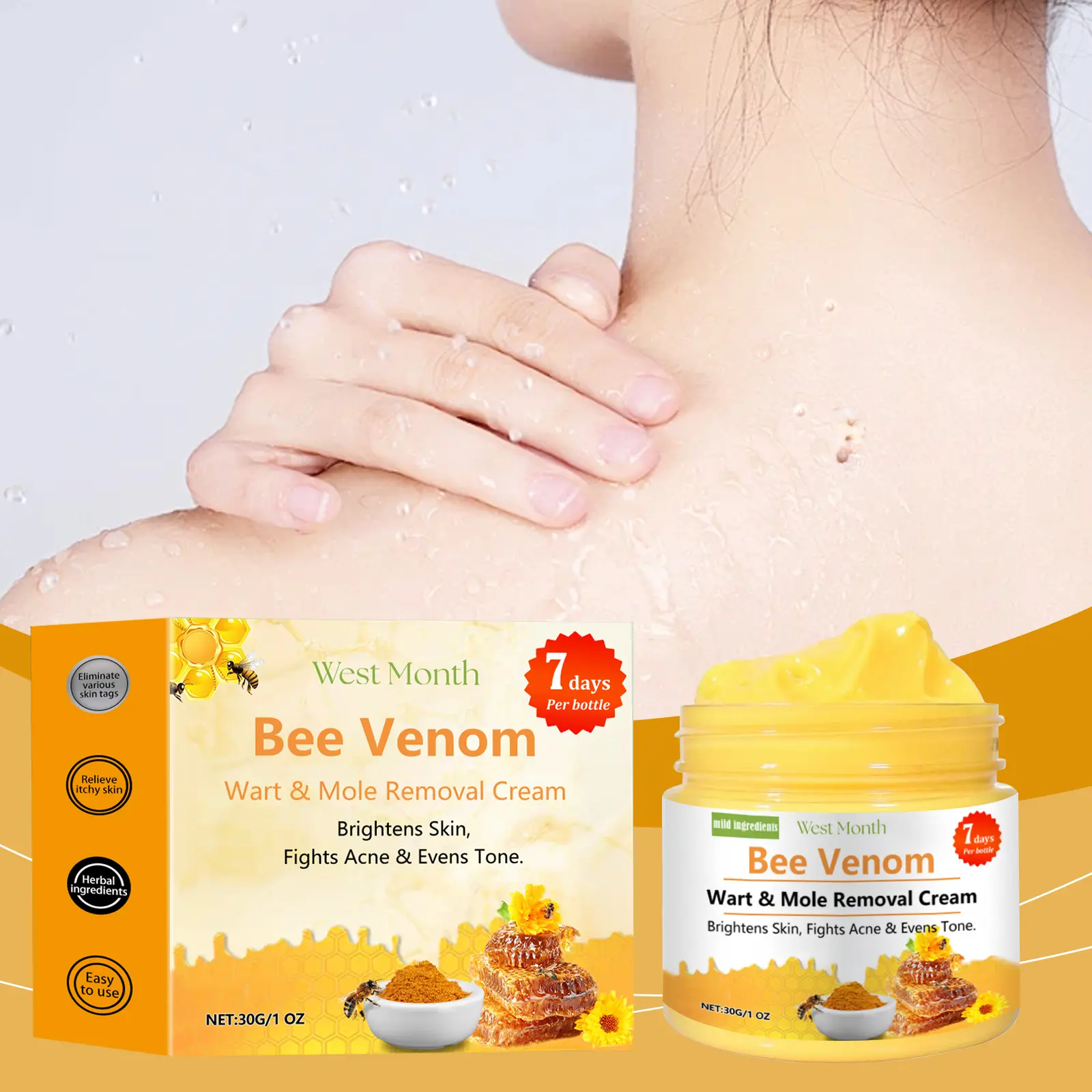 Bee Venom Skin Smoothing Cream Body Repair Kew Care - West 2 beespoison kew cream gentle clean smooth repair West Month 506 7737