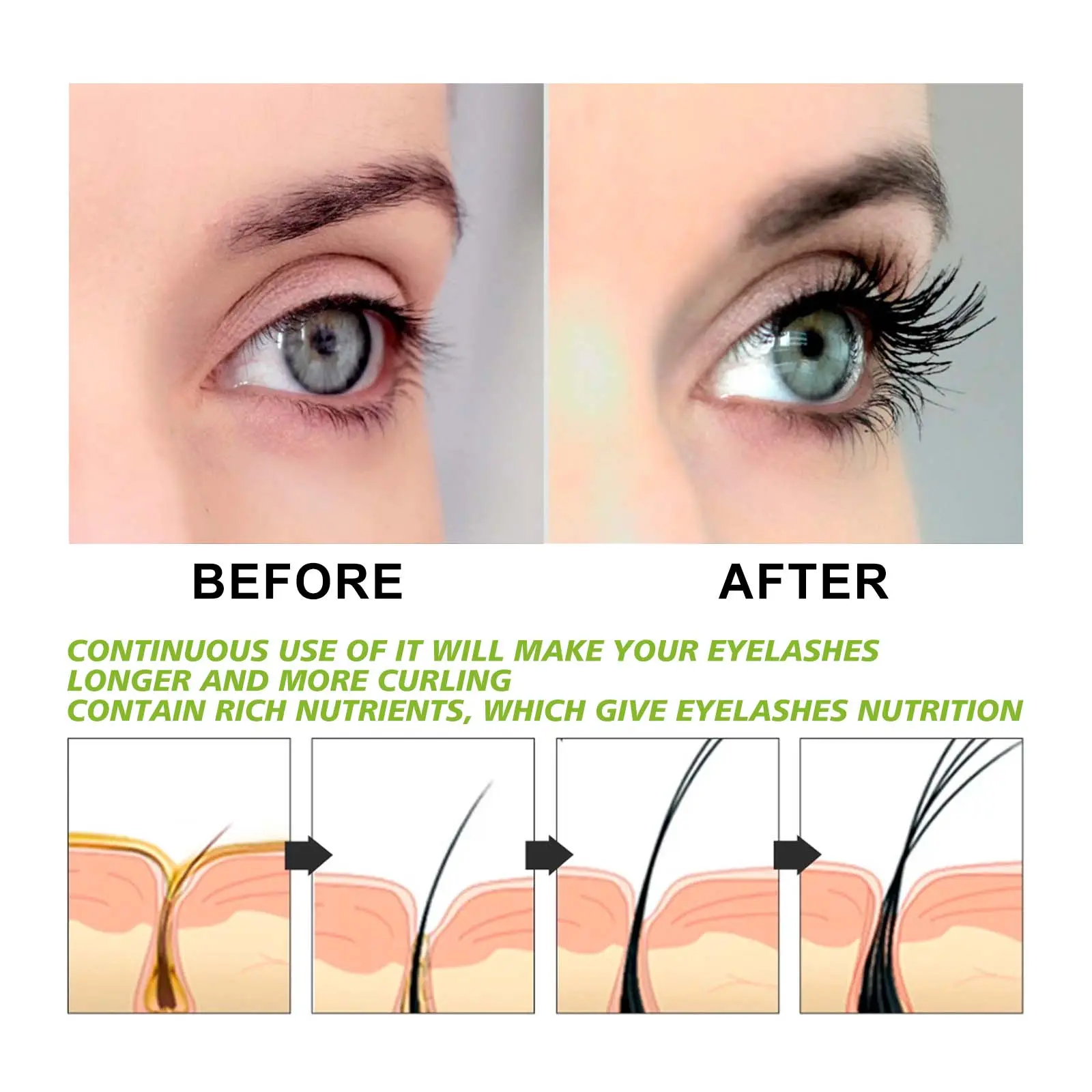 Black Castor Oil Mascara Natural Curl No Smudge - West&Month 9 black castor oil mascara natural curl black mild West Month 429 6651