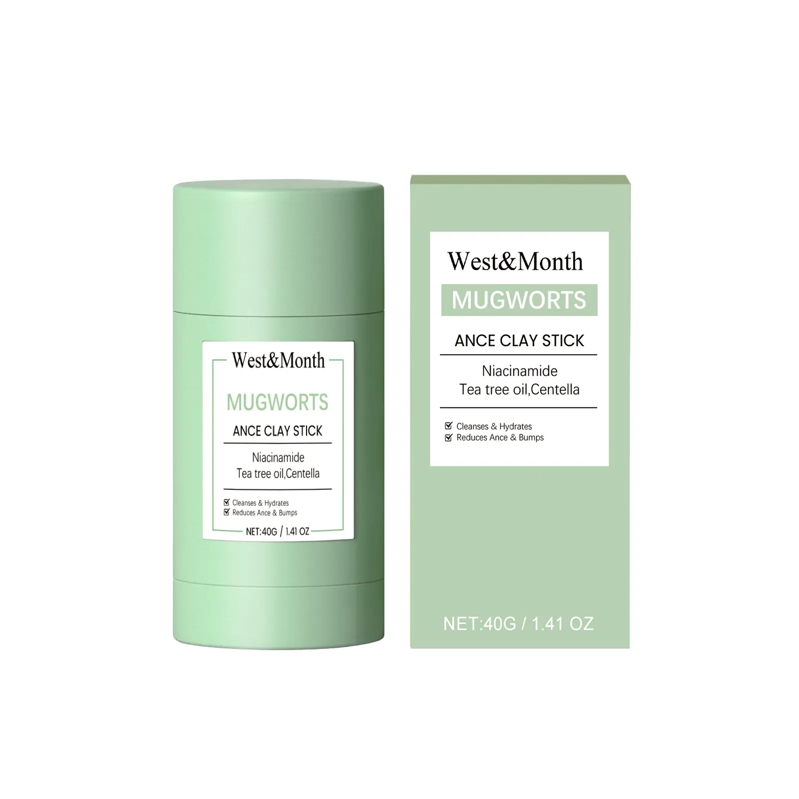 West & Month Blackhead Mud Mask Review: My Messy Experiment 1 West & Month Blackhead Mud Mask tube on my bathroom counter