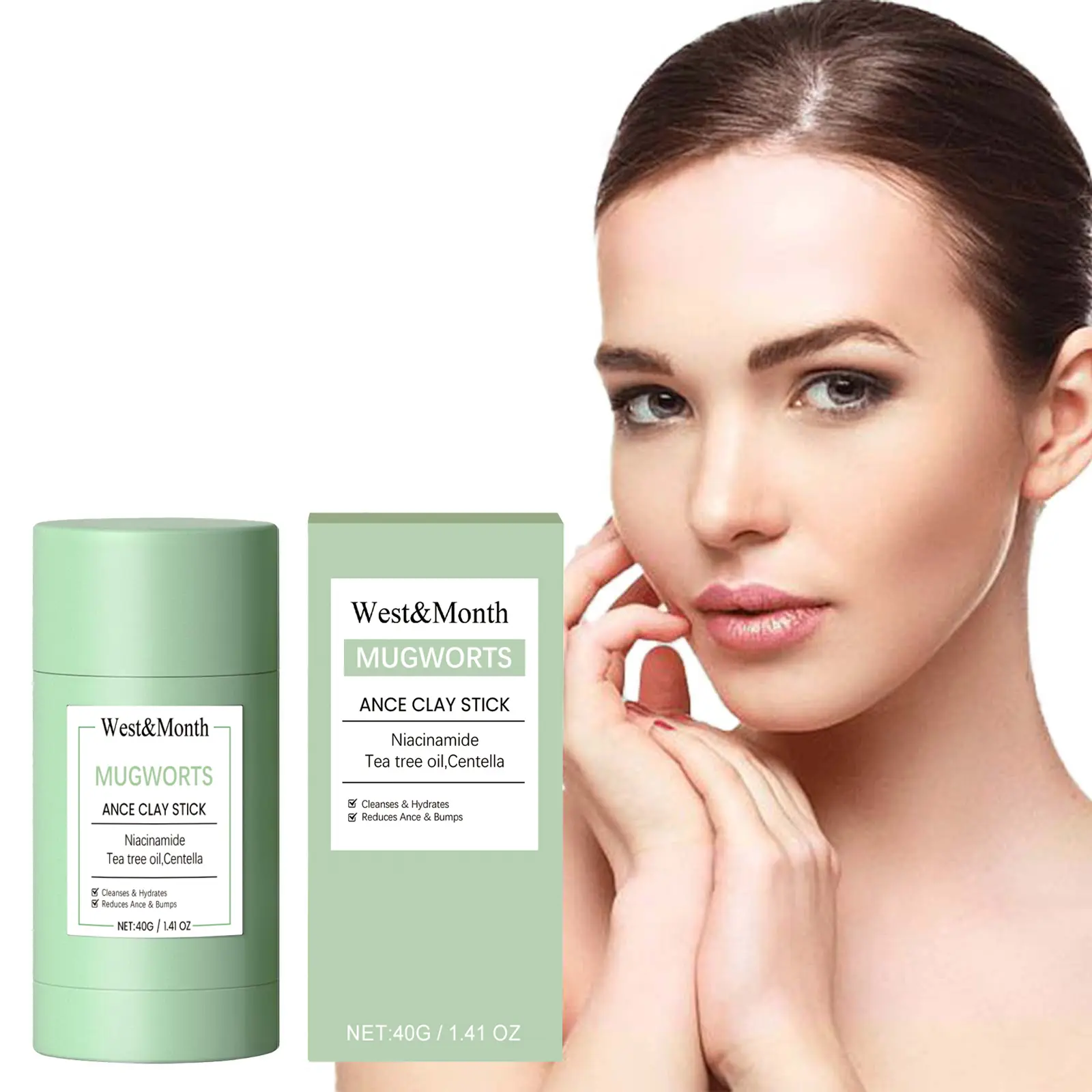 West & Month Blackhead Mud Mask Review: My Messy Experiment 2 Close-up of the West & Month mud mask texture on skin