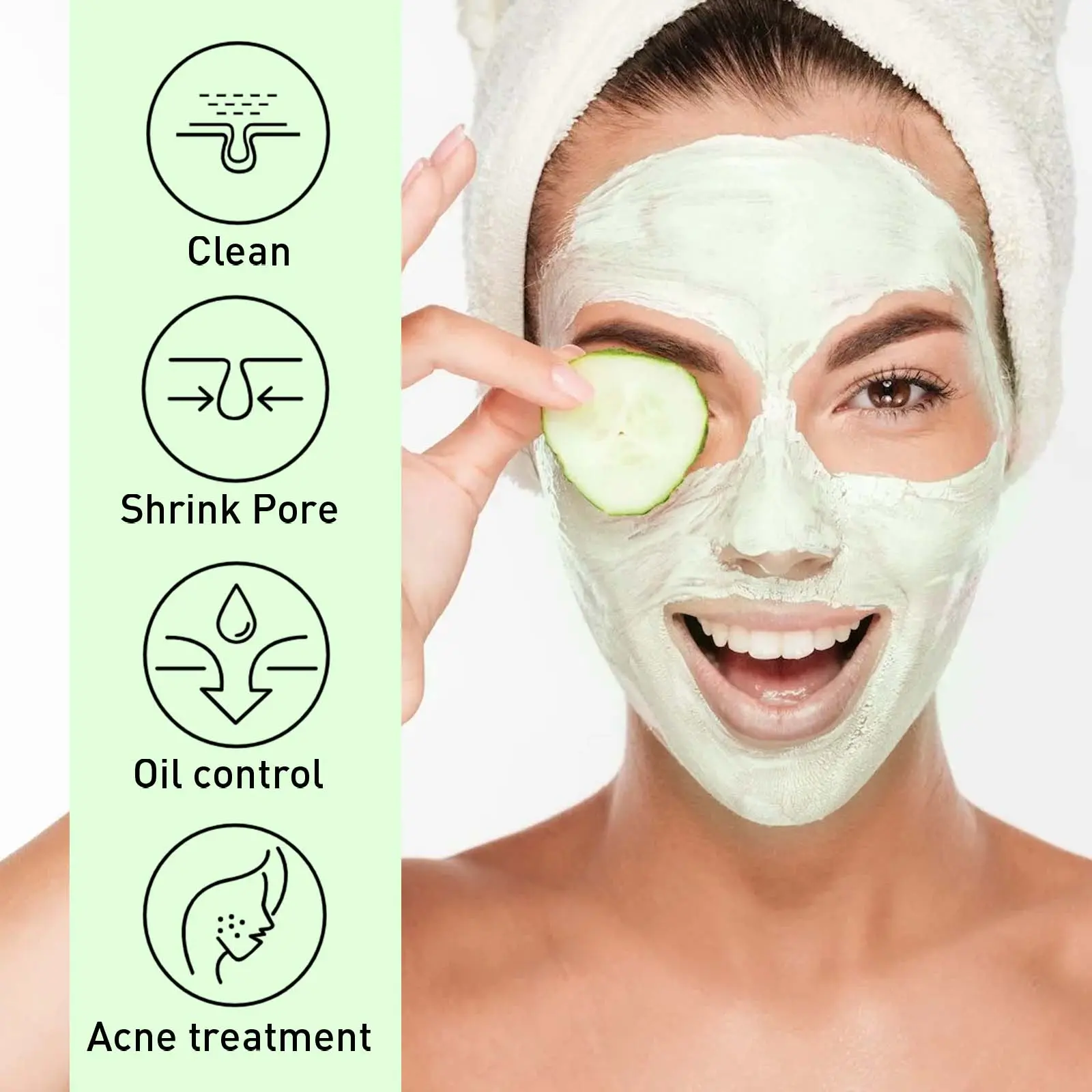 Blackhead Mud Mask Deep Cleansing & Pore Tightening - West&Month 7 blackhead mud mask clean oil tighten pores West Month 225 3929