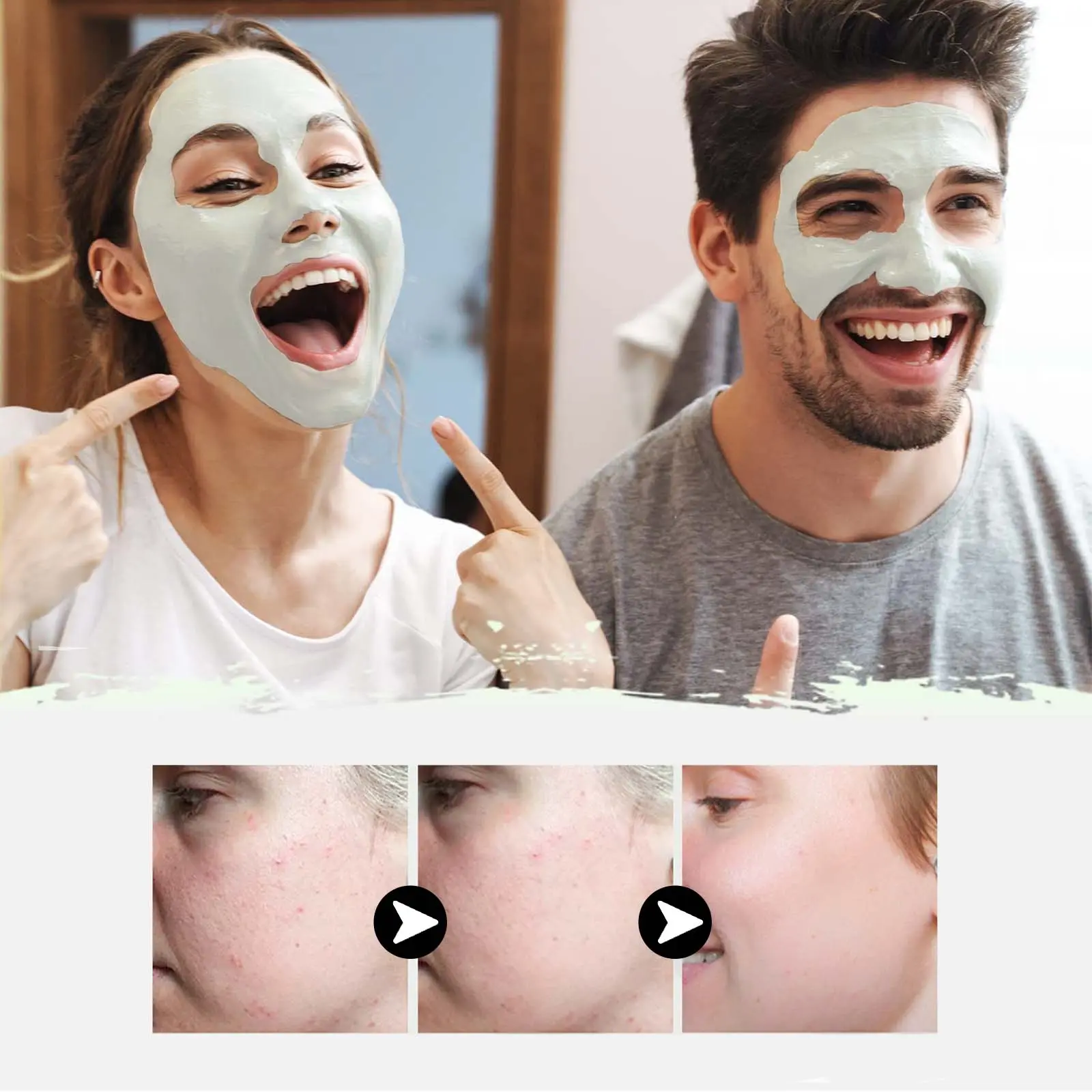 Blackhead Mud Mask Deep Cleansing & Pore Tightening - West&Month 6 blackhead mud mask clean oil tighten pores West Month 225 3935