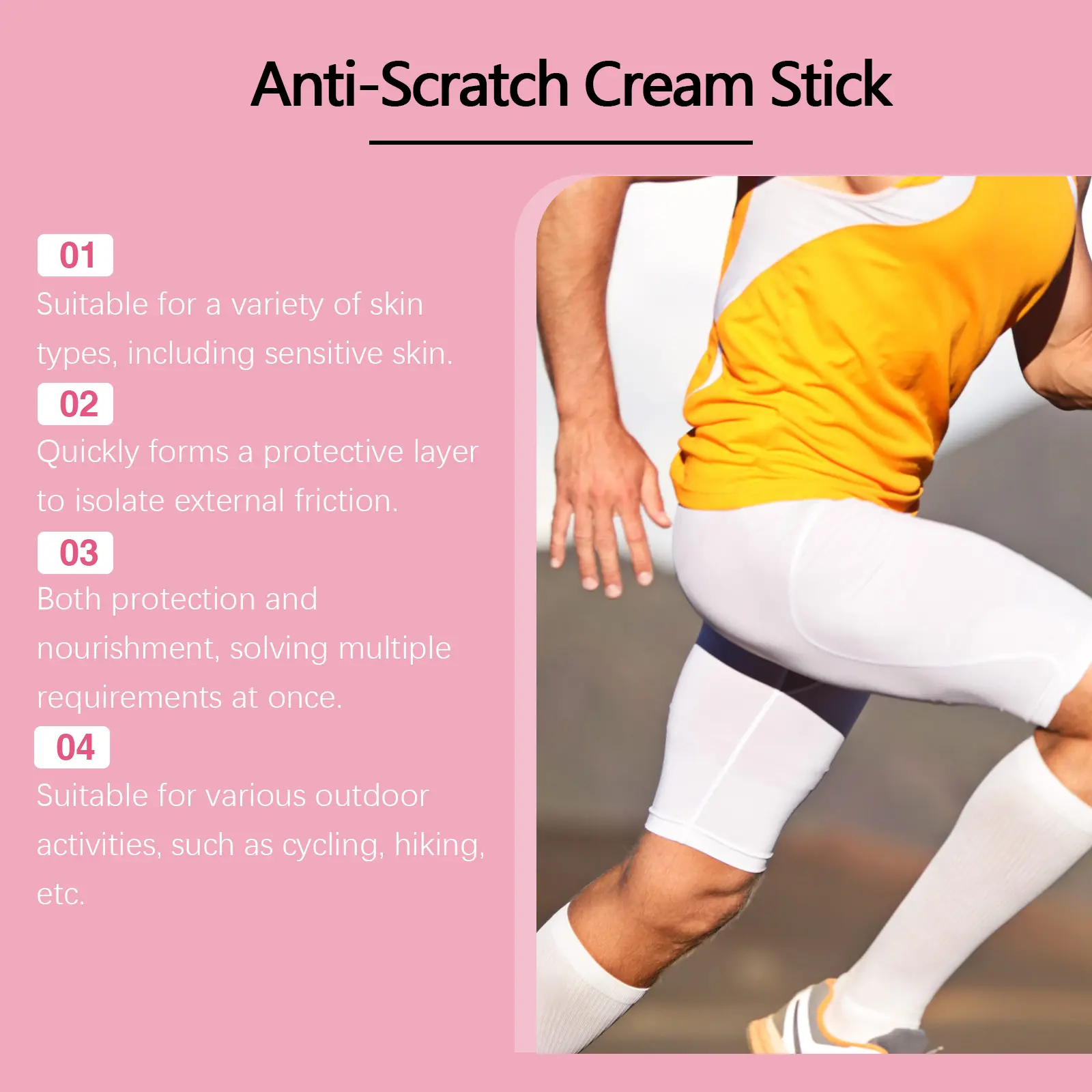 Anti-Friction Moisturizing Stick - Non-Greasy Chafing Protection - West Month 5 body anti friction bar moisturize refresh non greasy West Month 537 8198