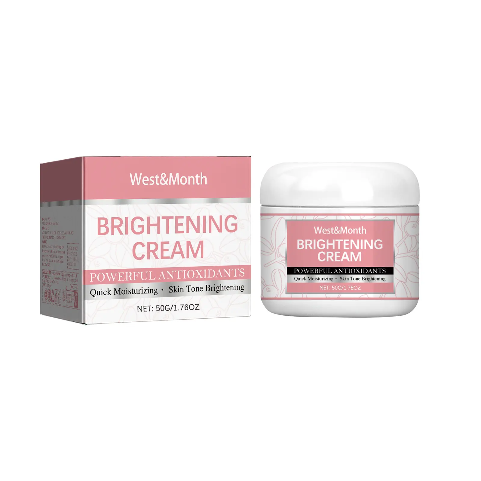 West&Month Vitamin C Body Cream: My Honest Review After 4 Weeks 1 West&Month Vitamin C Body Cream bottle on a bathroom counter