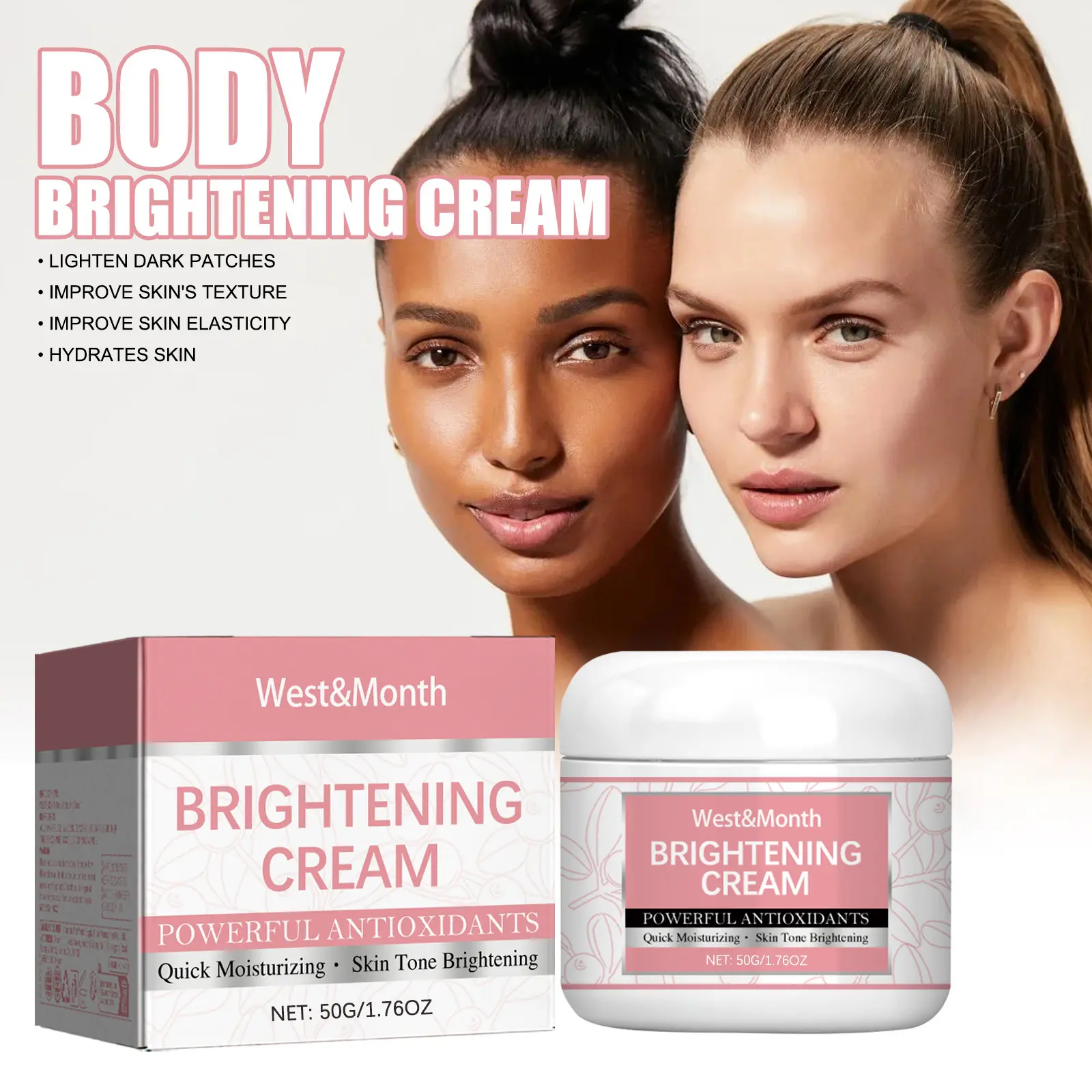 West&Month Vitamin C Body Cream: My Honest Review After 4 Weeks 2 Close up of West&Month body cream texture on skin