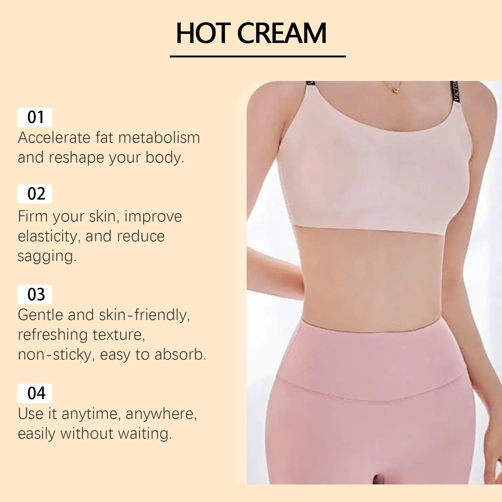 Firming Body Cream for Skin Toning & Elasticity - West&Month 5 body care cream massage legs arms firming West Month 151 3009