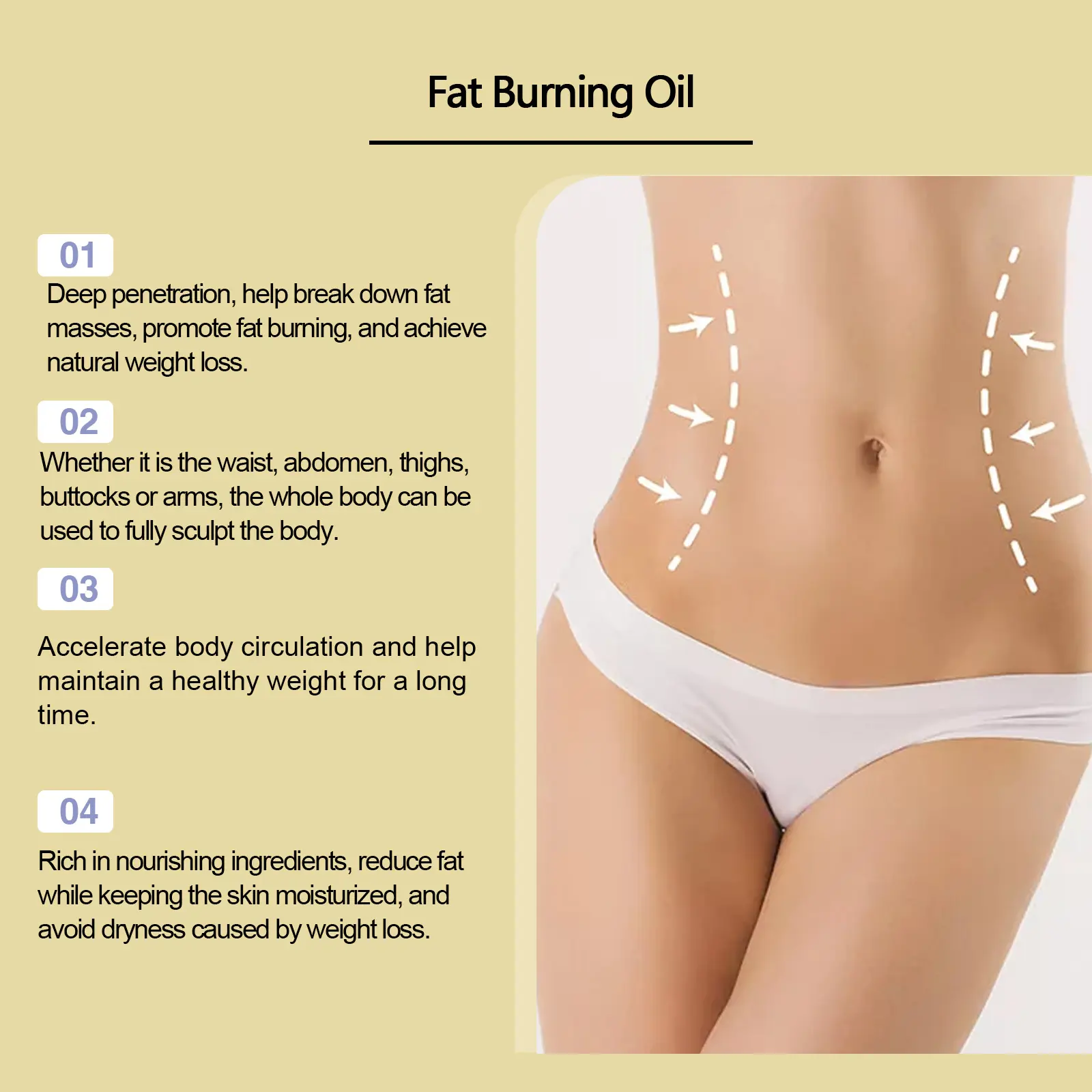 Body Firming Massage Oil with Vitamin E & Peppermint - West&Month 5 body care oil firm massage moisturize daily West Month 582 8681