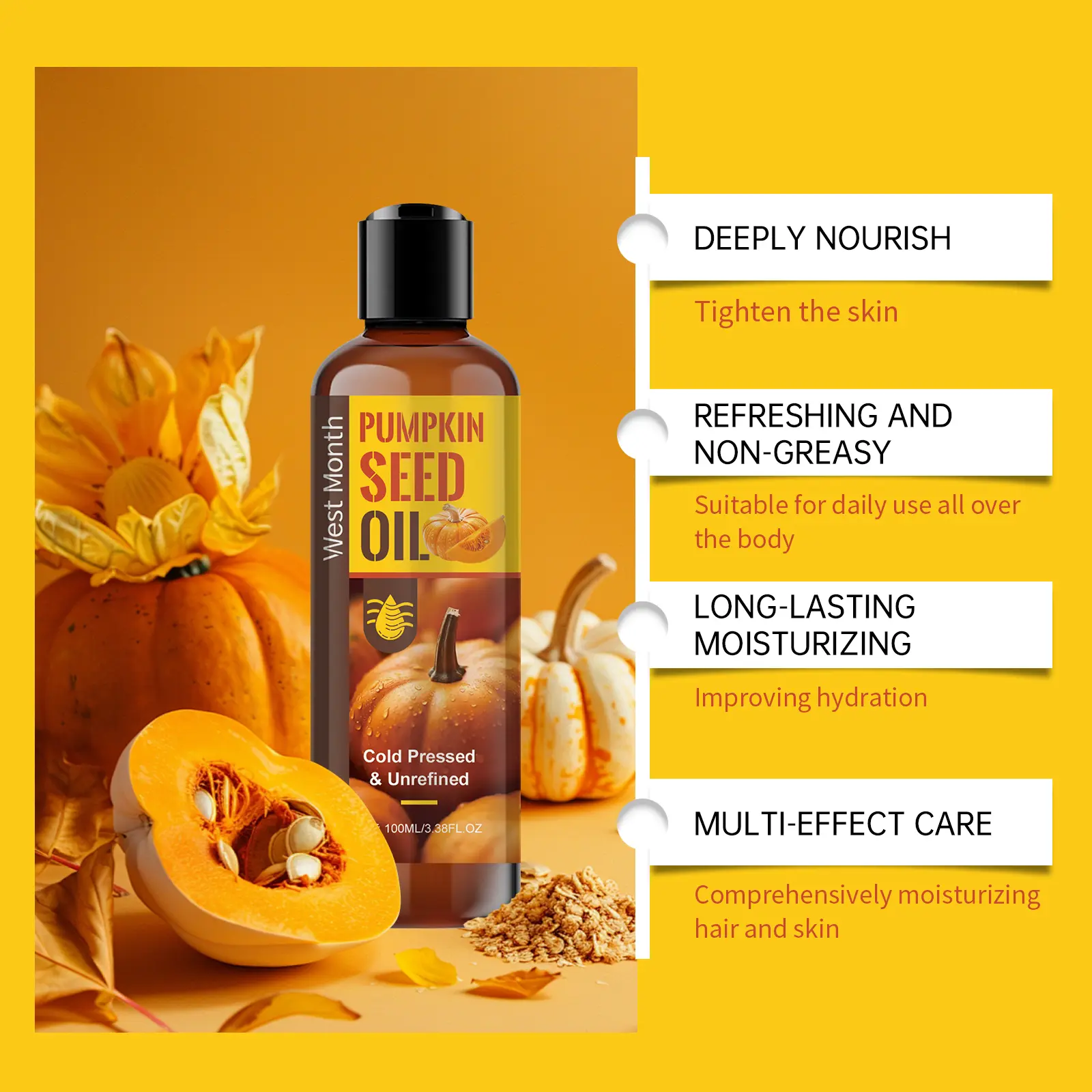 West&Month Body Care Oil Review: My Unexpectedly Honest Results 3 West&Month Body Care Oil next to a plant and towel, showing daily use