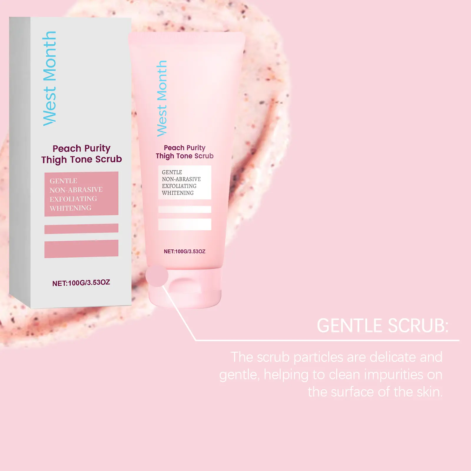Skin Brightening Body Scrub for Smoothing & Radiance - West&Month 8 body care scrub repair arm brighten massage West Month 192 3513