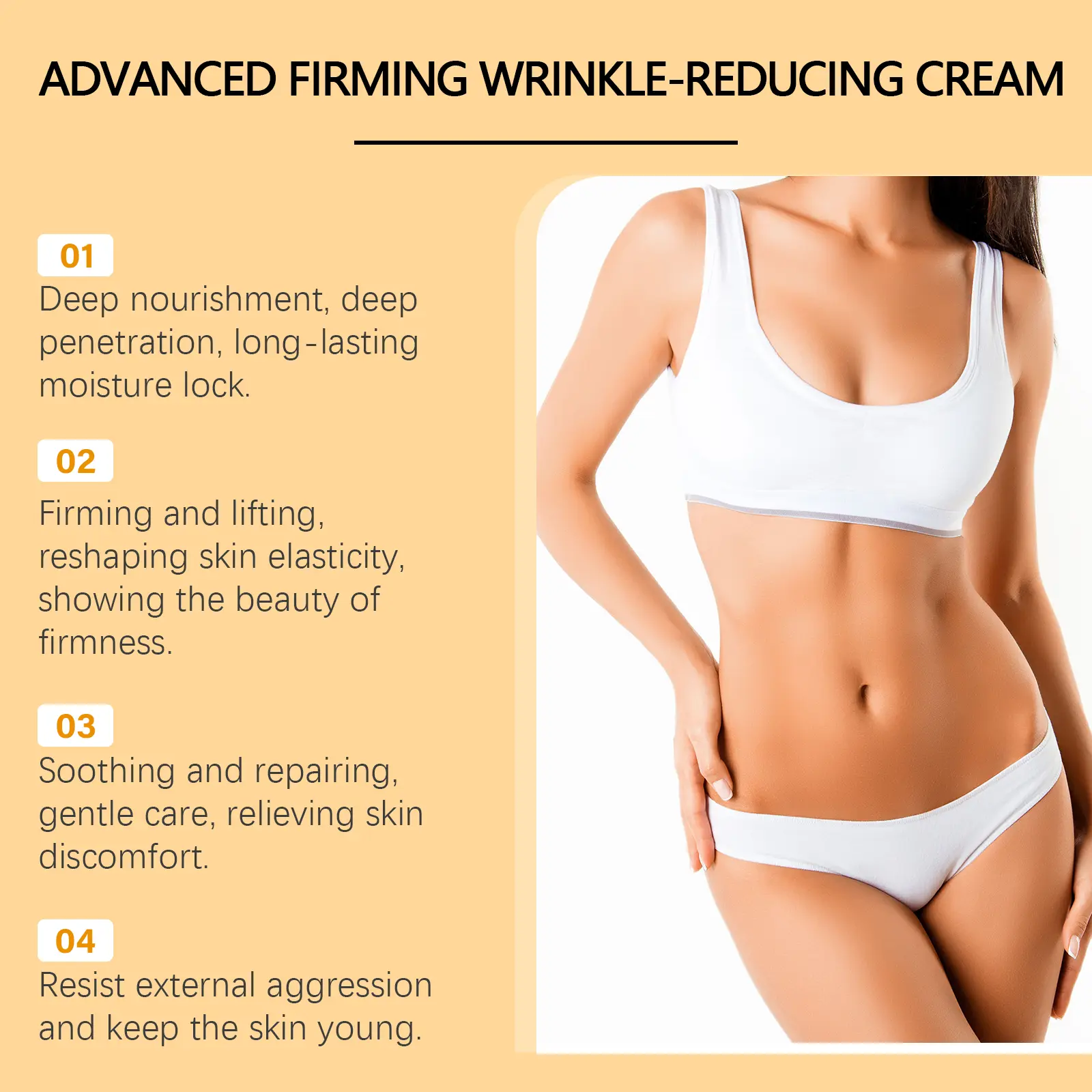 Body Firming Cream with Hyaluronic Acid & Vitamin E - West&Month 5 body firming cream gentle lift moisturize lazy West Month 549 8340