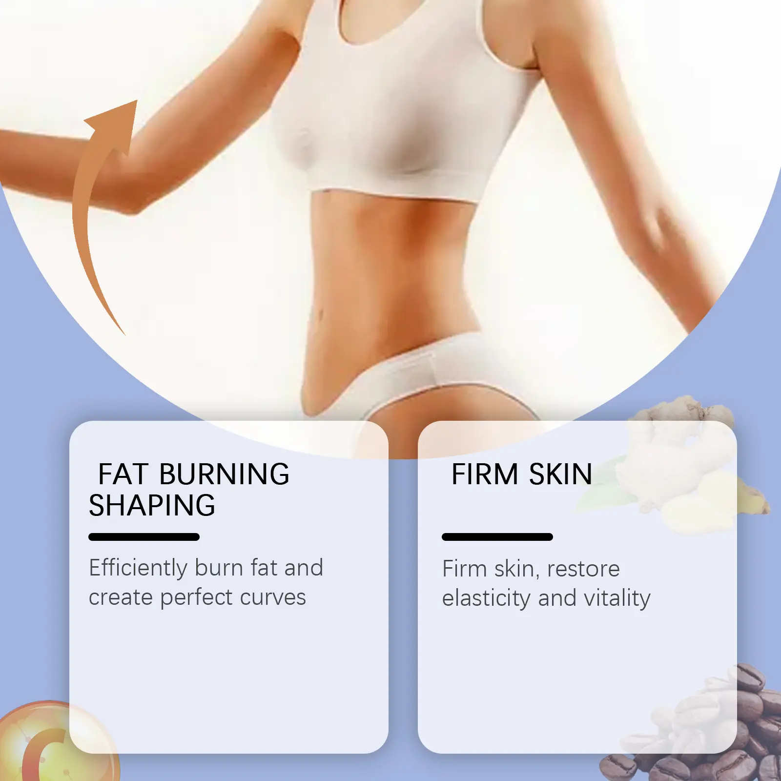 Lactic Acid Body Firming Cream for Skin Tightening - West&Month 7 body firming lactic acid shape sculpting lazy West Month 198 3582
