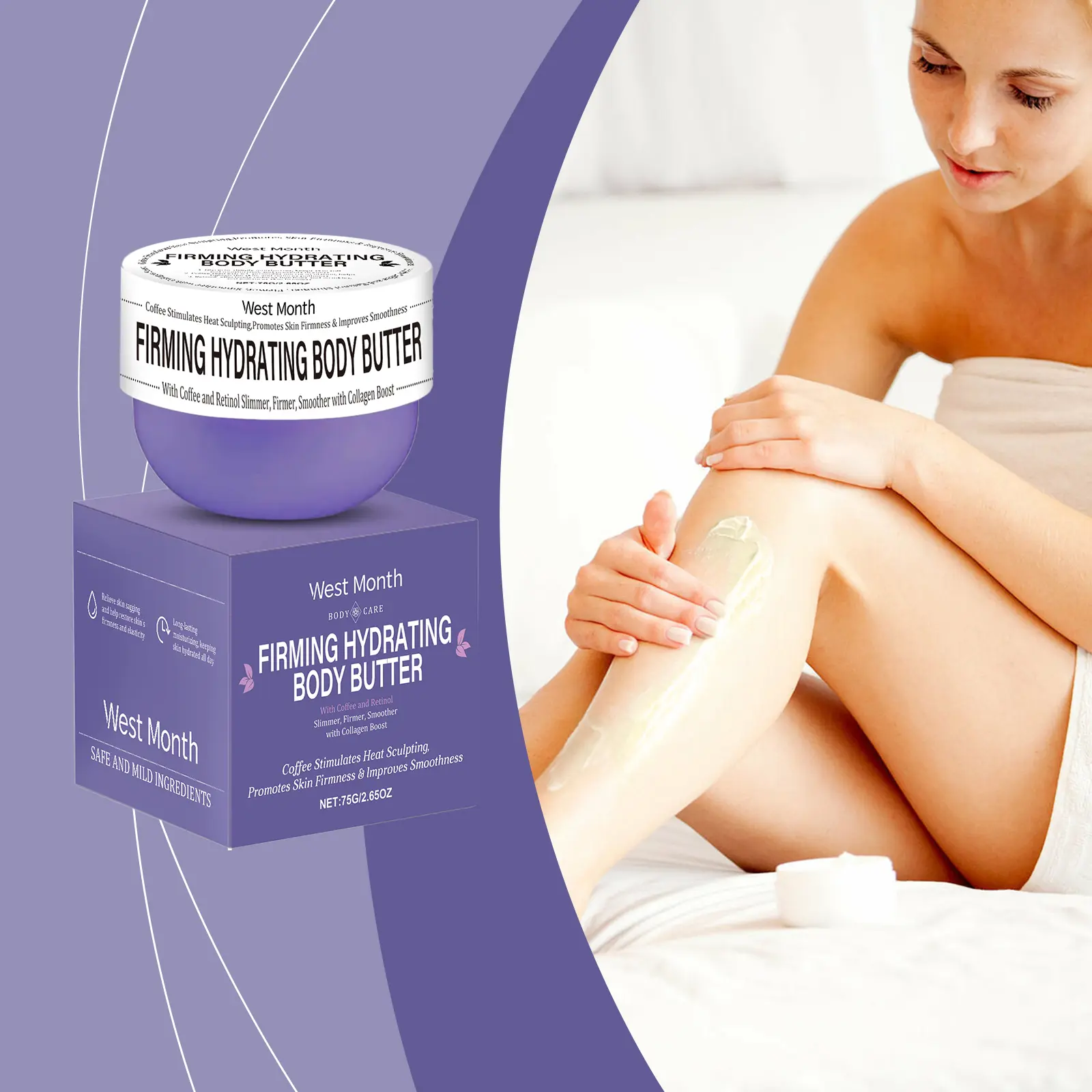 West&Month Hydrating Body Cream Review: My Honest Take 2 Close up of West&Month cream being squeezed from the tube