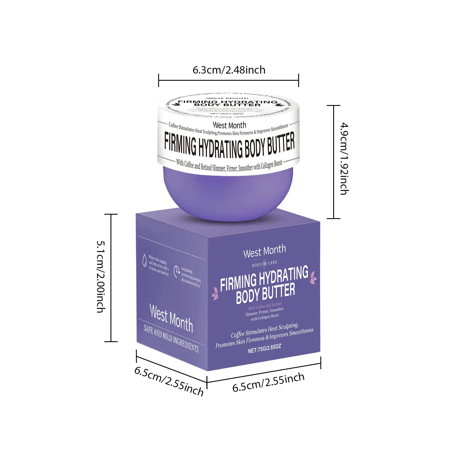 West&Month Hydrating Body Massage Cream for Firming and Moisturizing 1 body massage cream hydrating moisturizing West Month 019 1342