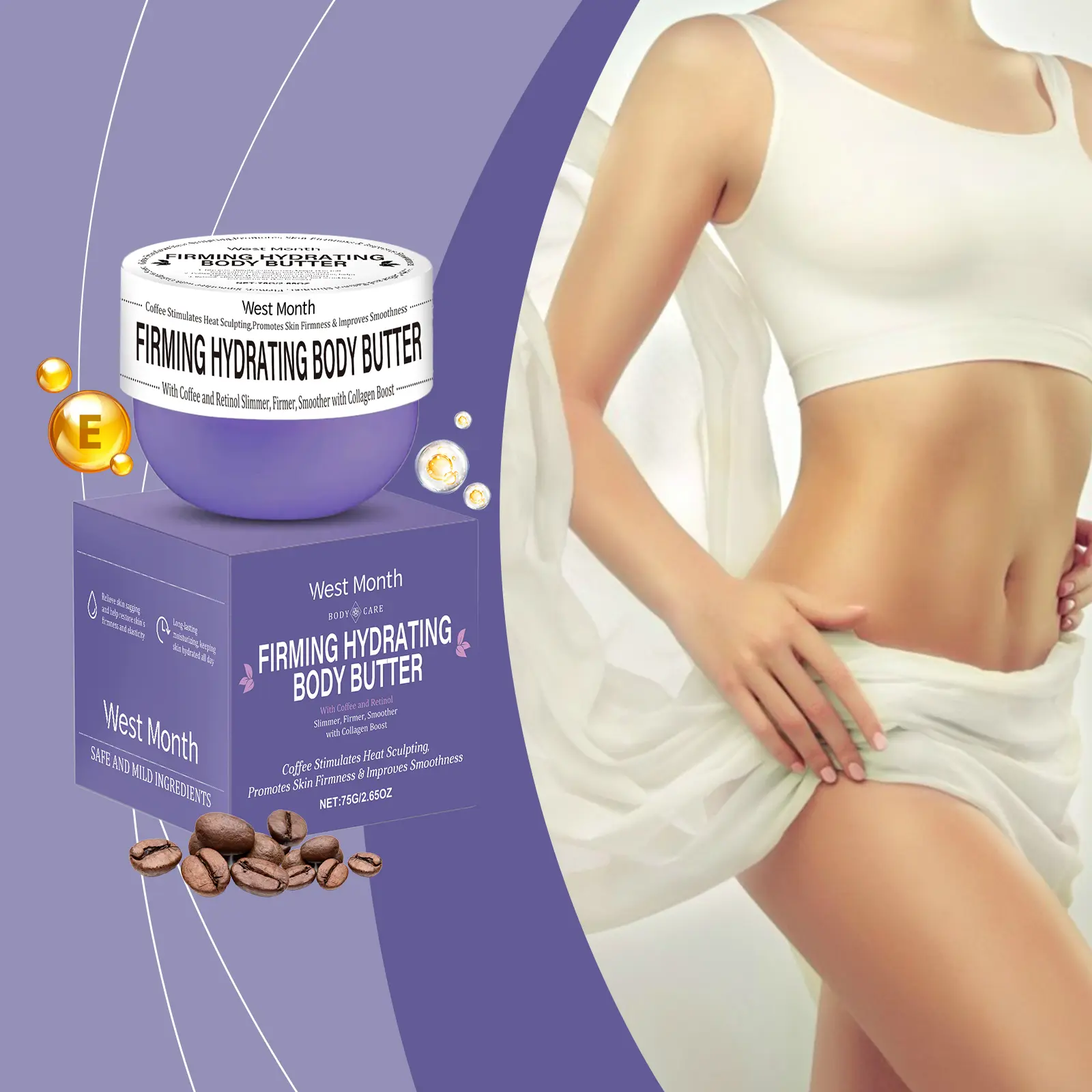 West&Month Hydrating Body Massage Cream for Firming and Moisturizing 2 body massage cream hydrating moisturizing West Month 019 1343