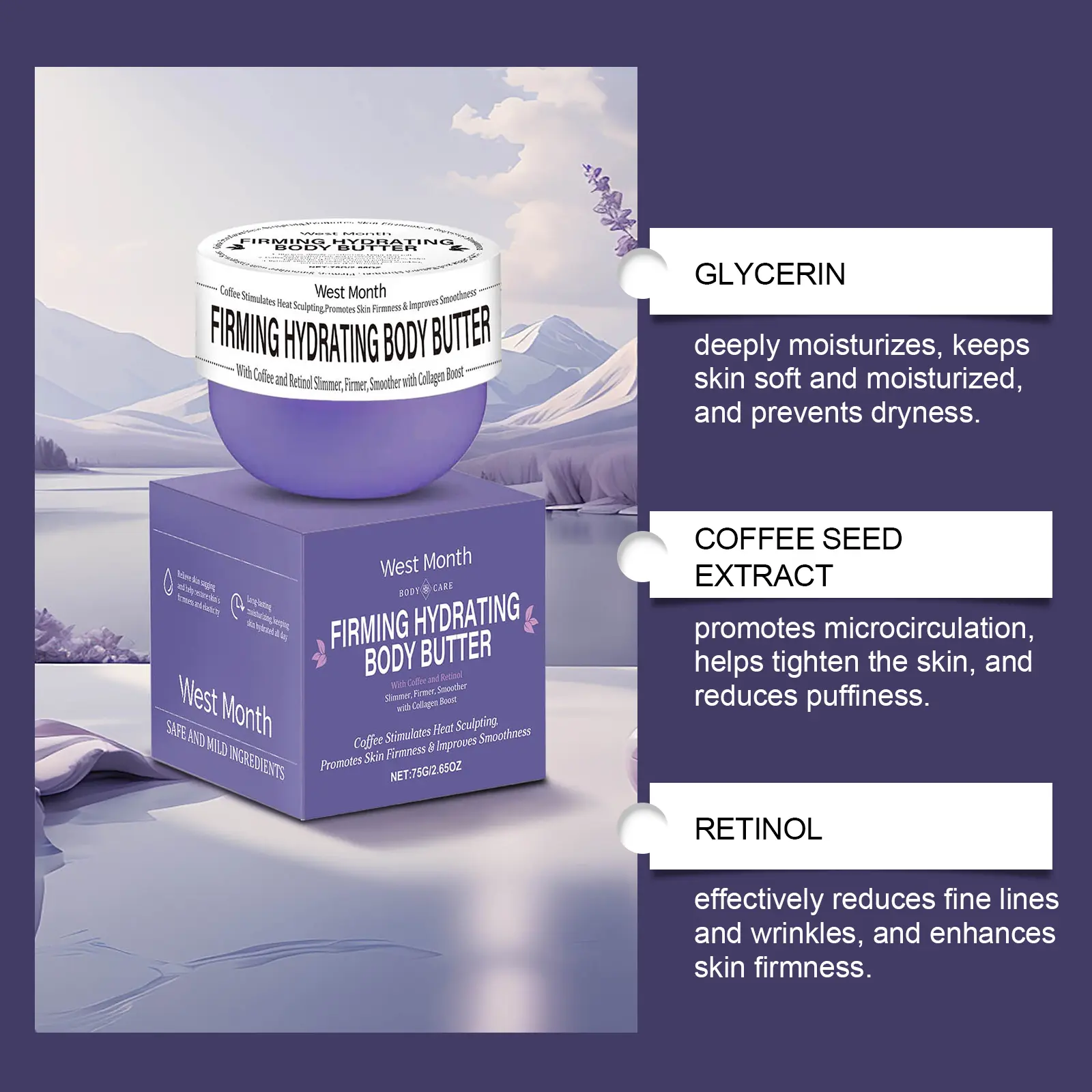 West&Month Hydrating Body Massage Cream for Firming and Moisturizing 5 body massage cream hydrating moisturizing West Month 019 1344