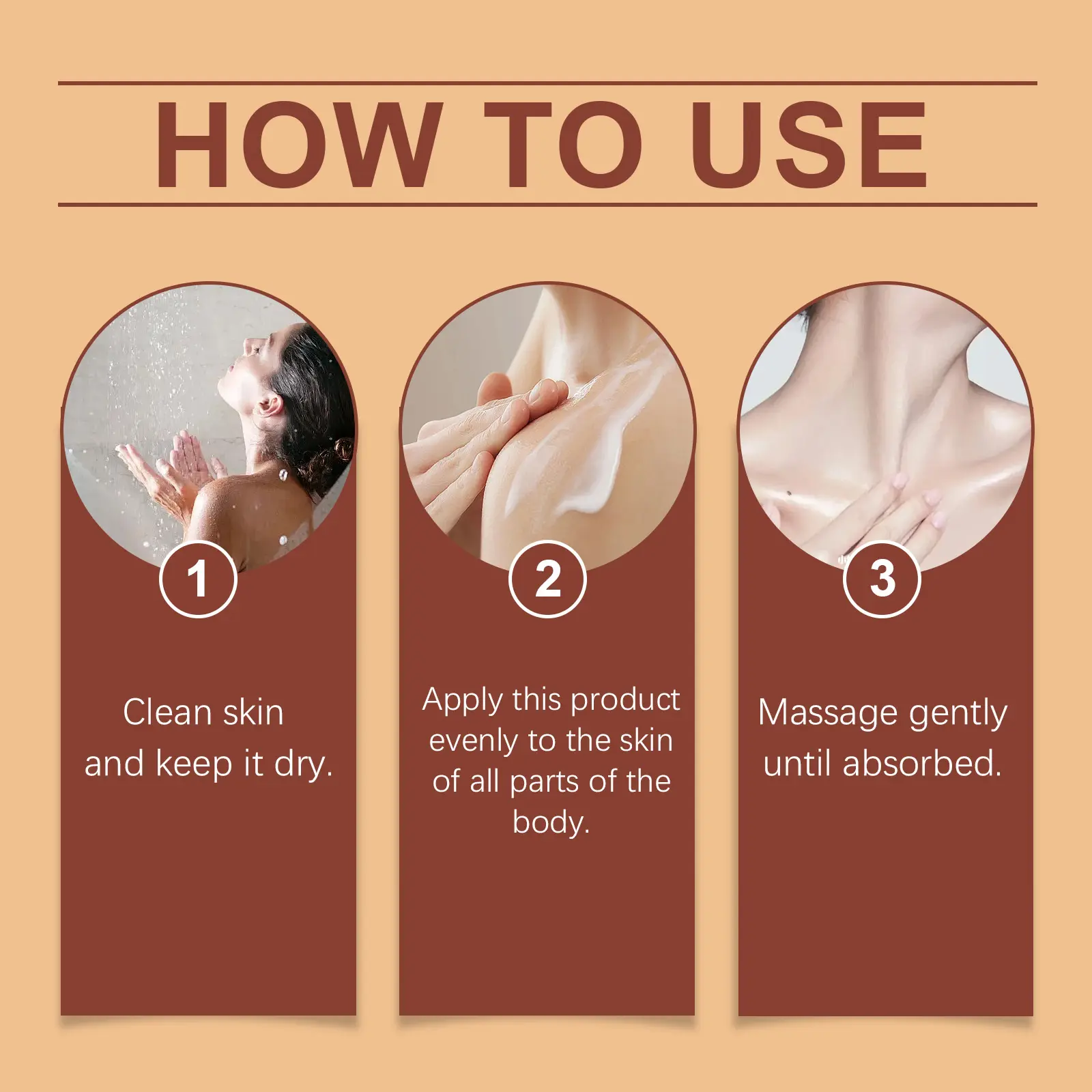 Body Moisturizing Brightening Cream with Non-Sticky Formula - West&Month 4 body moisturizing cream brighten refresh non sticky West Month 625 9106