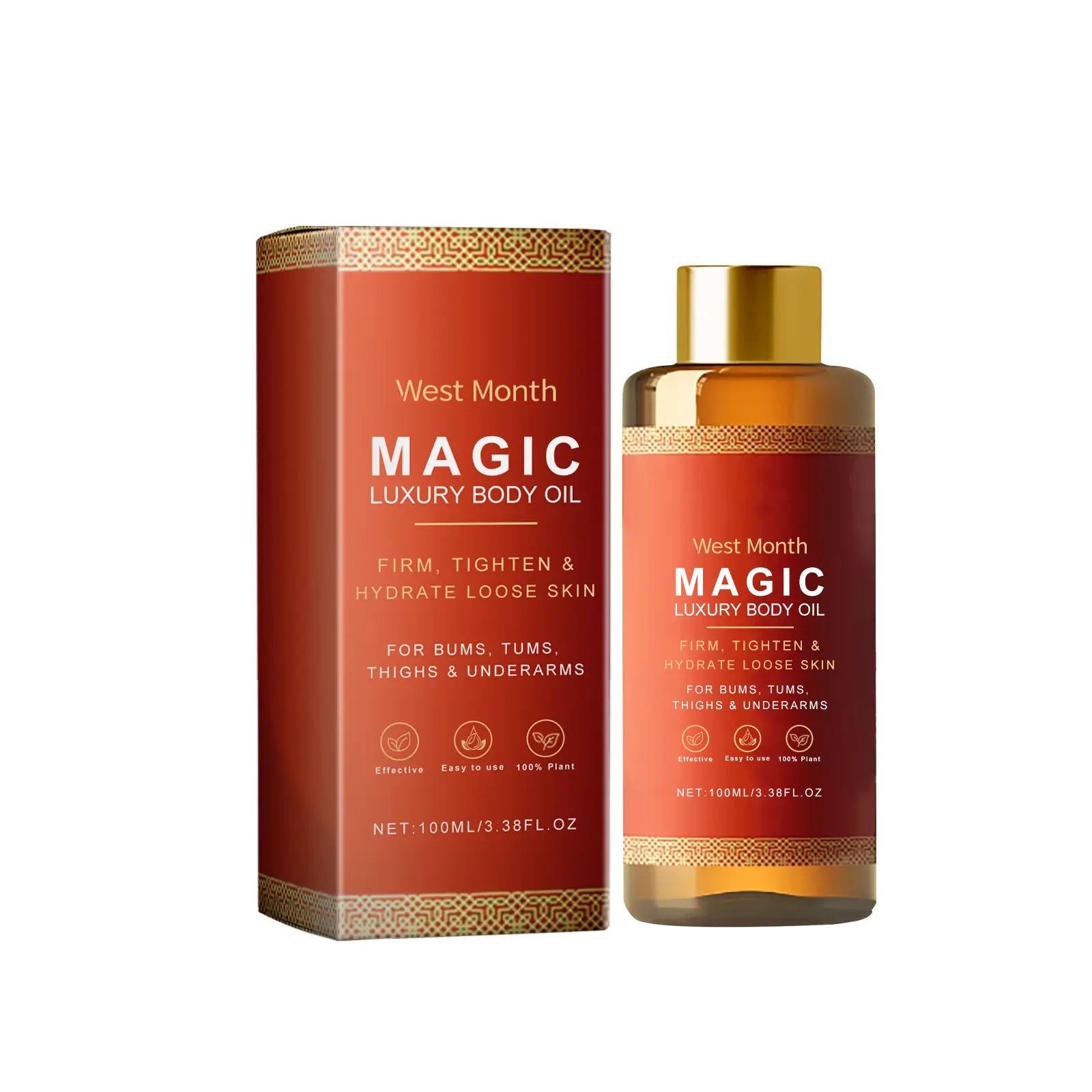 West&Month Body Oil Review: A Simple, Honest Look 1 West&Month Body Oil bottle on a bathroom counter