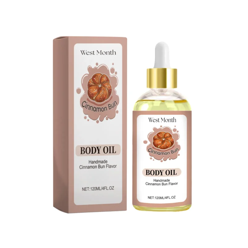body oil handmade cinnamon bun flavor West Month 395 6167
