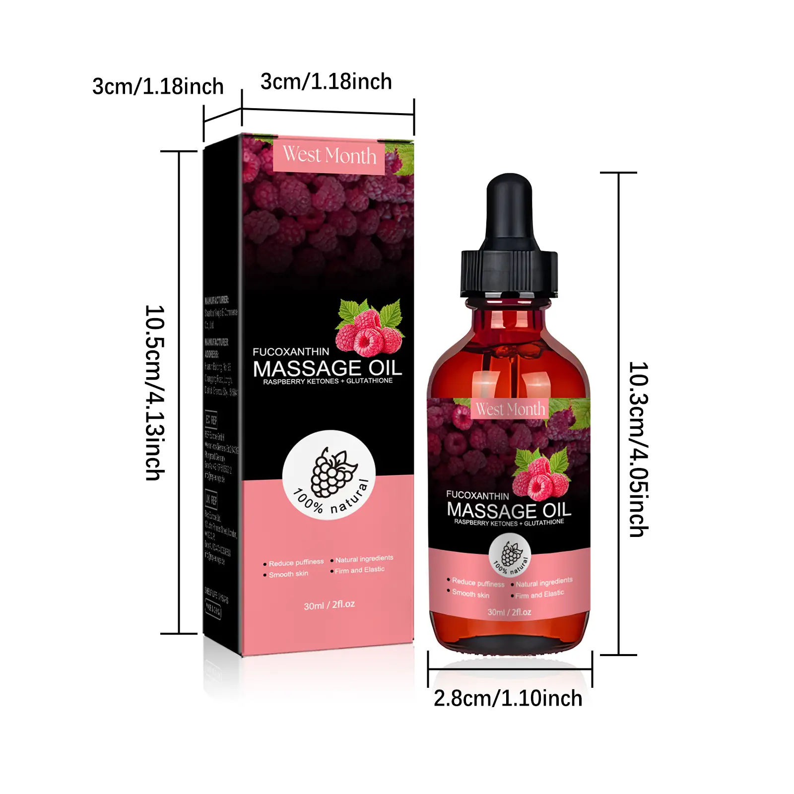 Ginger Aloe Massage Oil for Soothing Body Care - West&Month 1 body shaping oil firm stomach thigh lazy West Month 621 9075