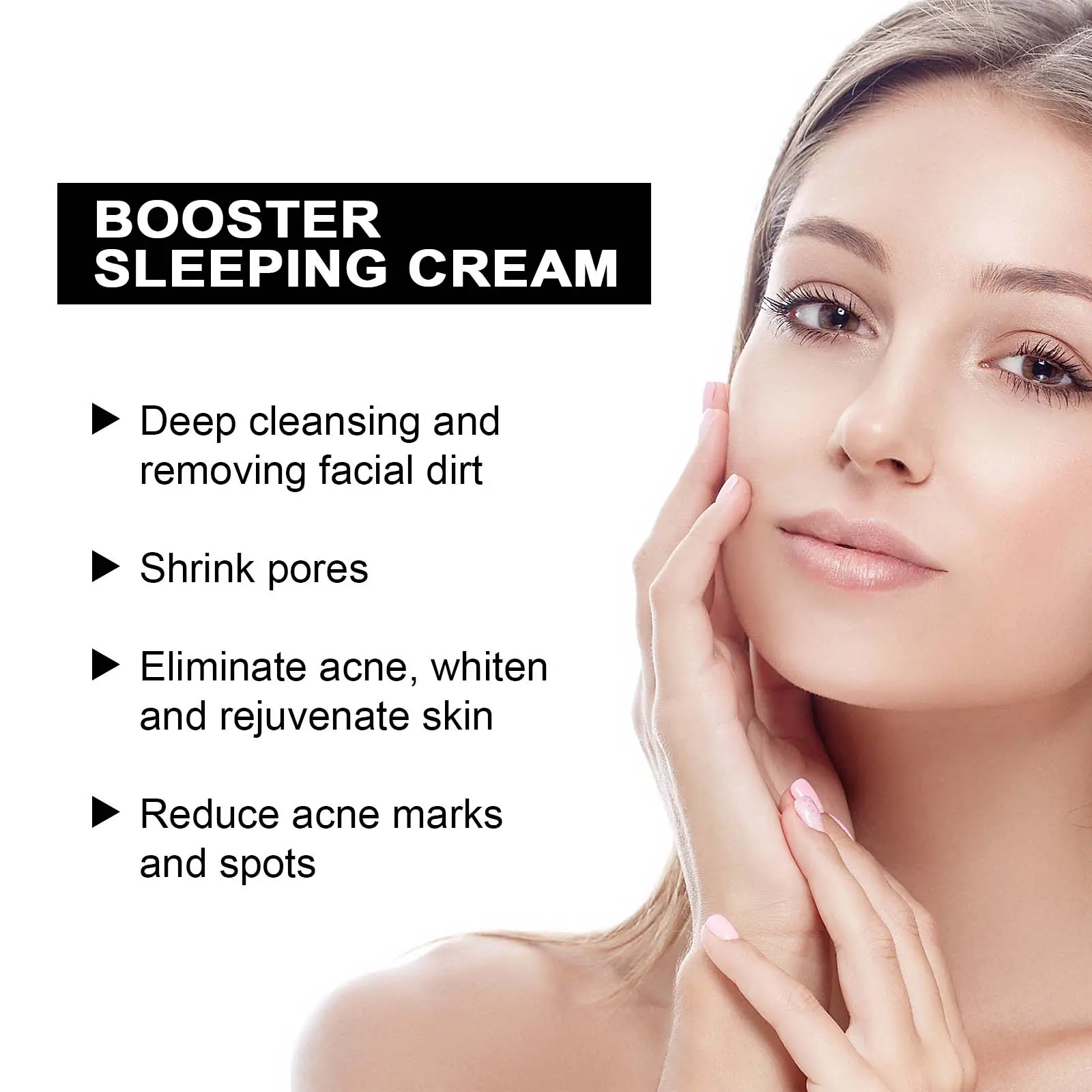 Booster Sleeping Cream Brightening & Hydrating Facial Mask West&Month 5 booster sleeping cream whiten brighten hydrate West Month 366 5777